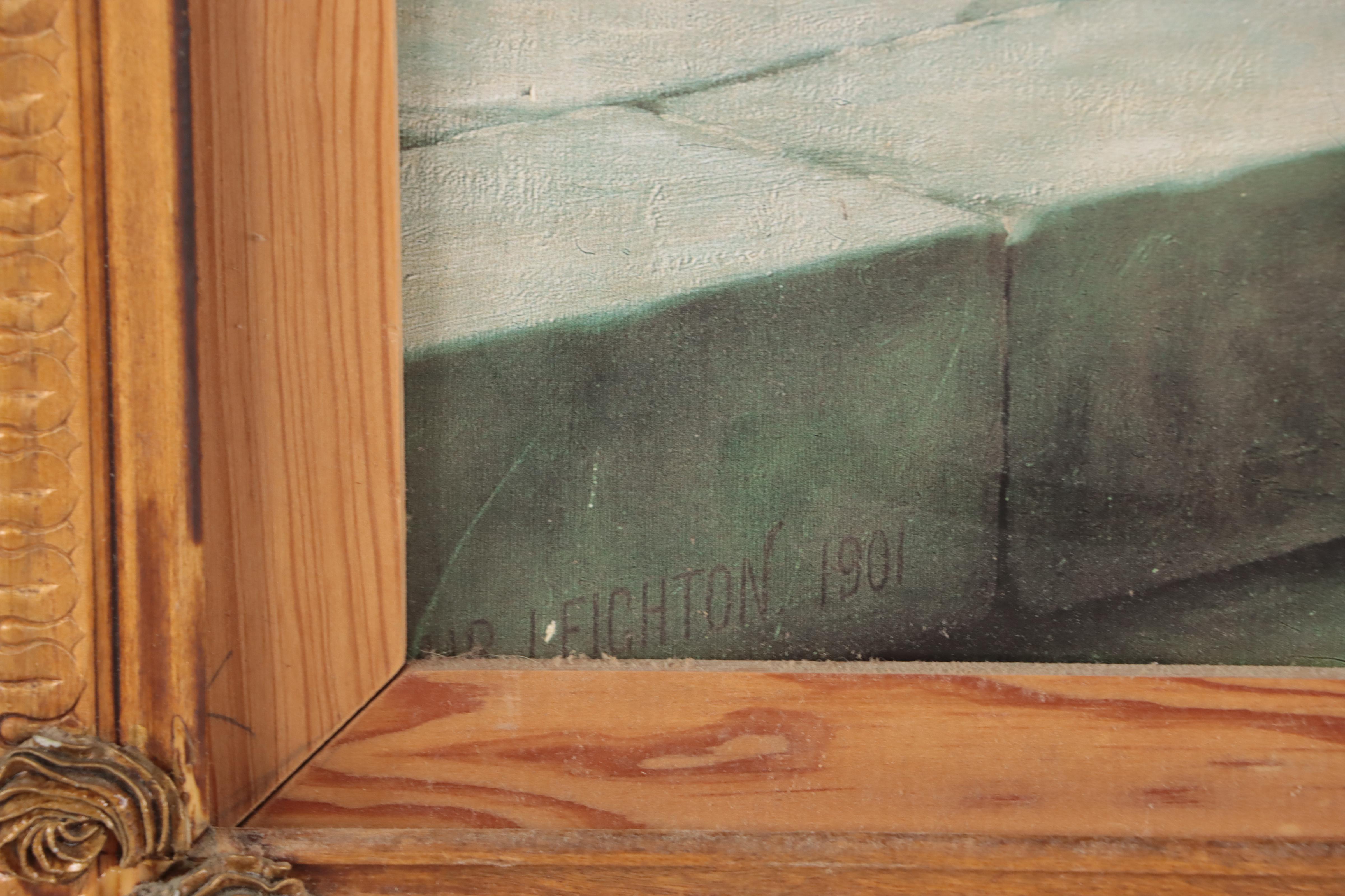 Offset Lithograph After Edmund Blair Leighton "The Accolade"