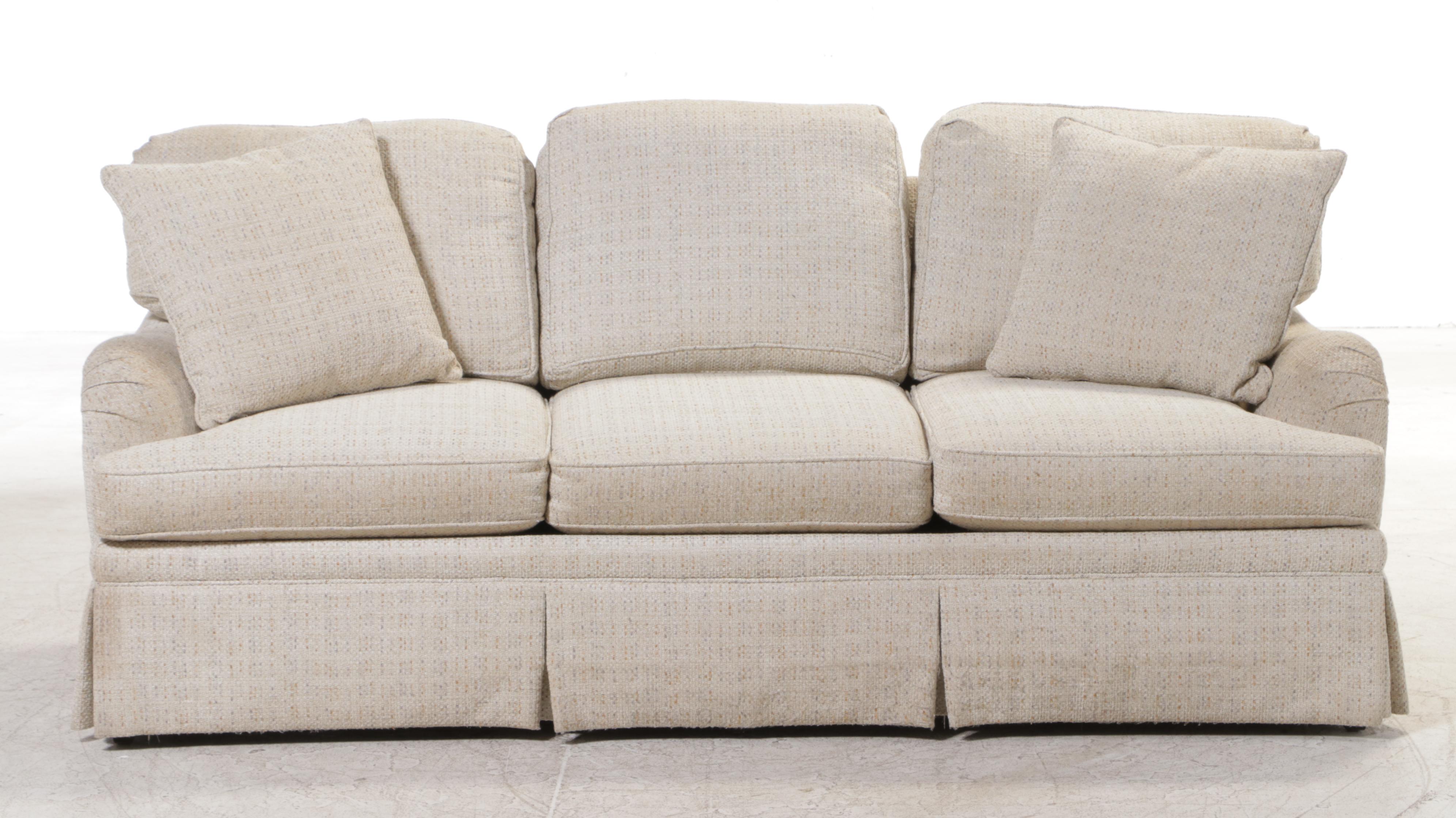 Custom-Upholstered English Roll-Arm Sofa