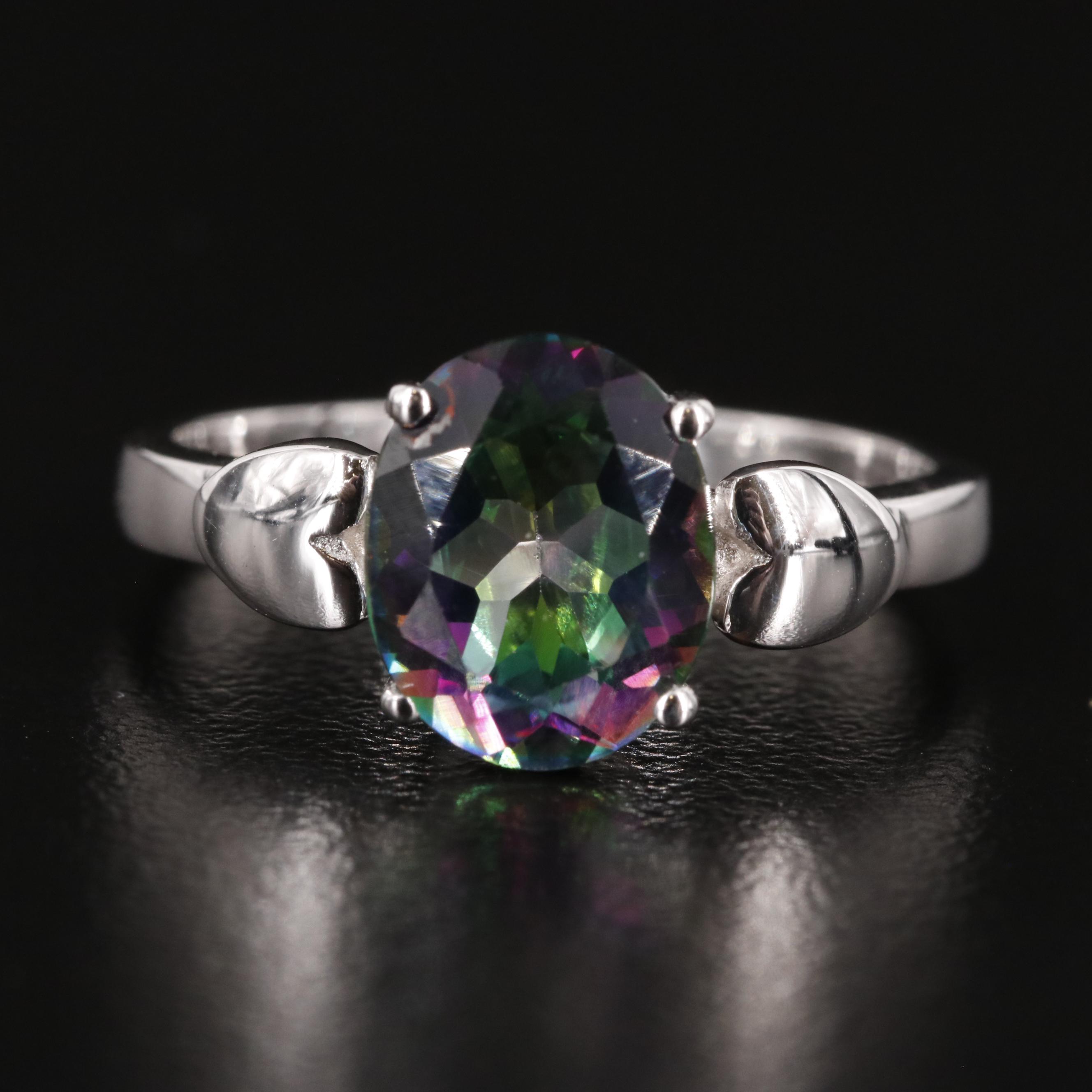 Sterling Mystic Topaz Ring