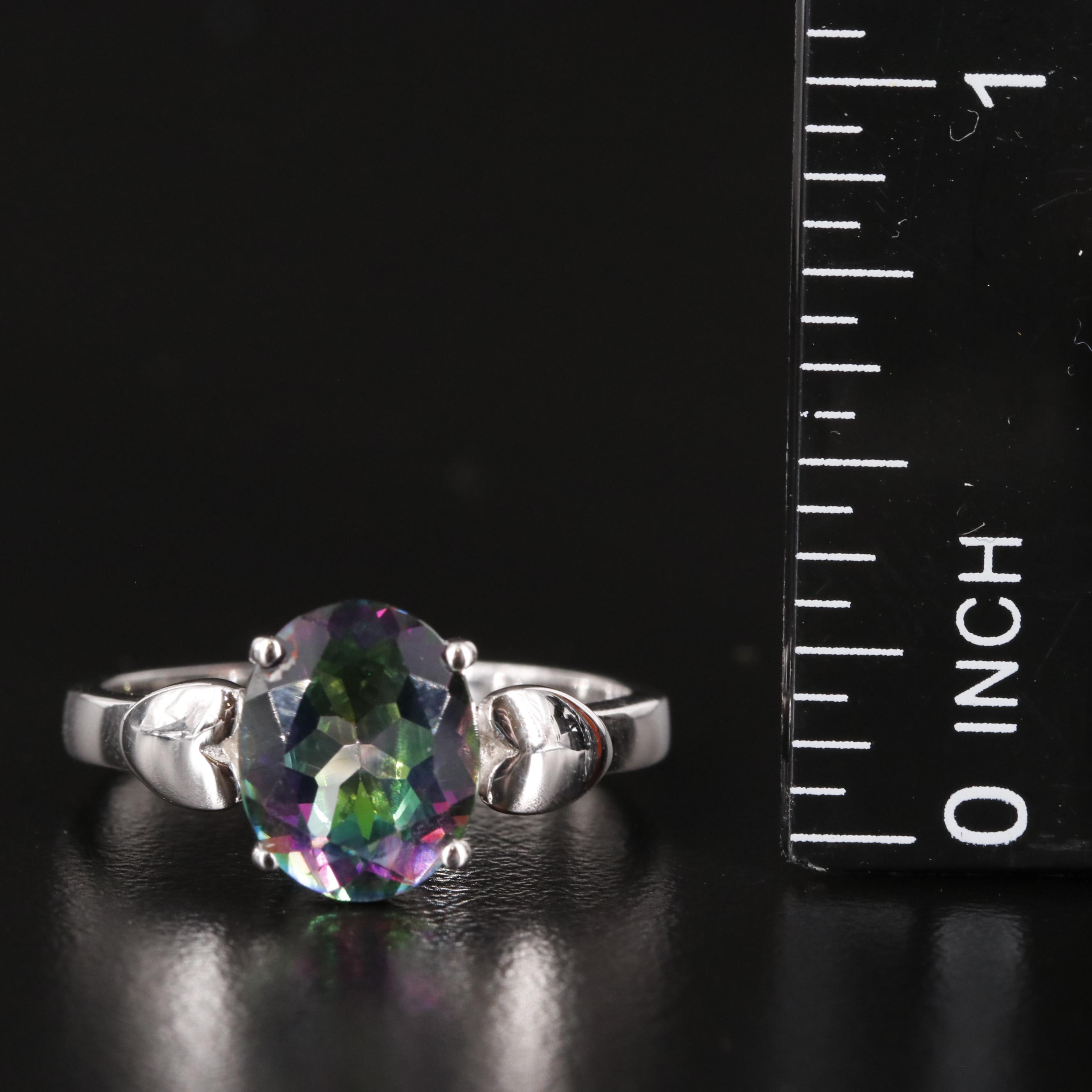 Sterling Mystic Topaz Ring