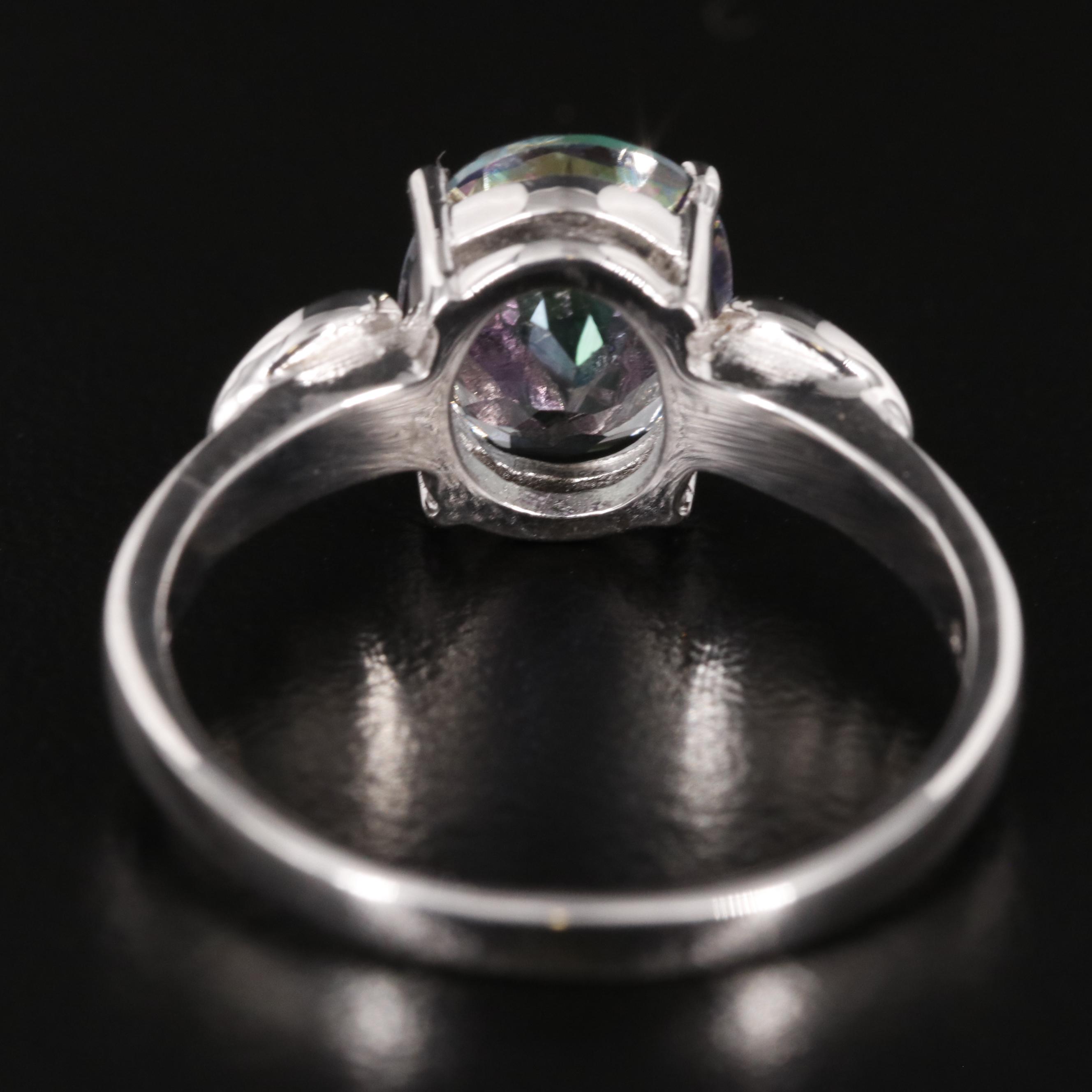 Sterling Mystic Topaz Ring