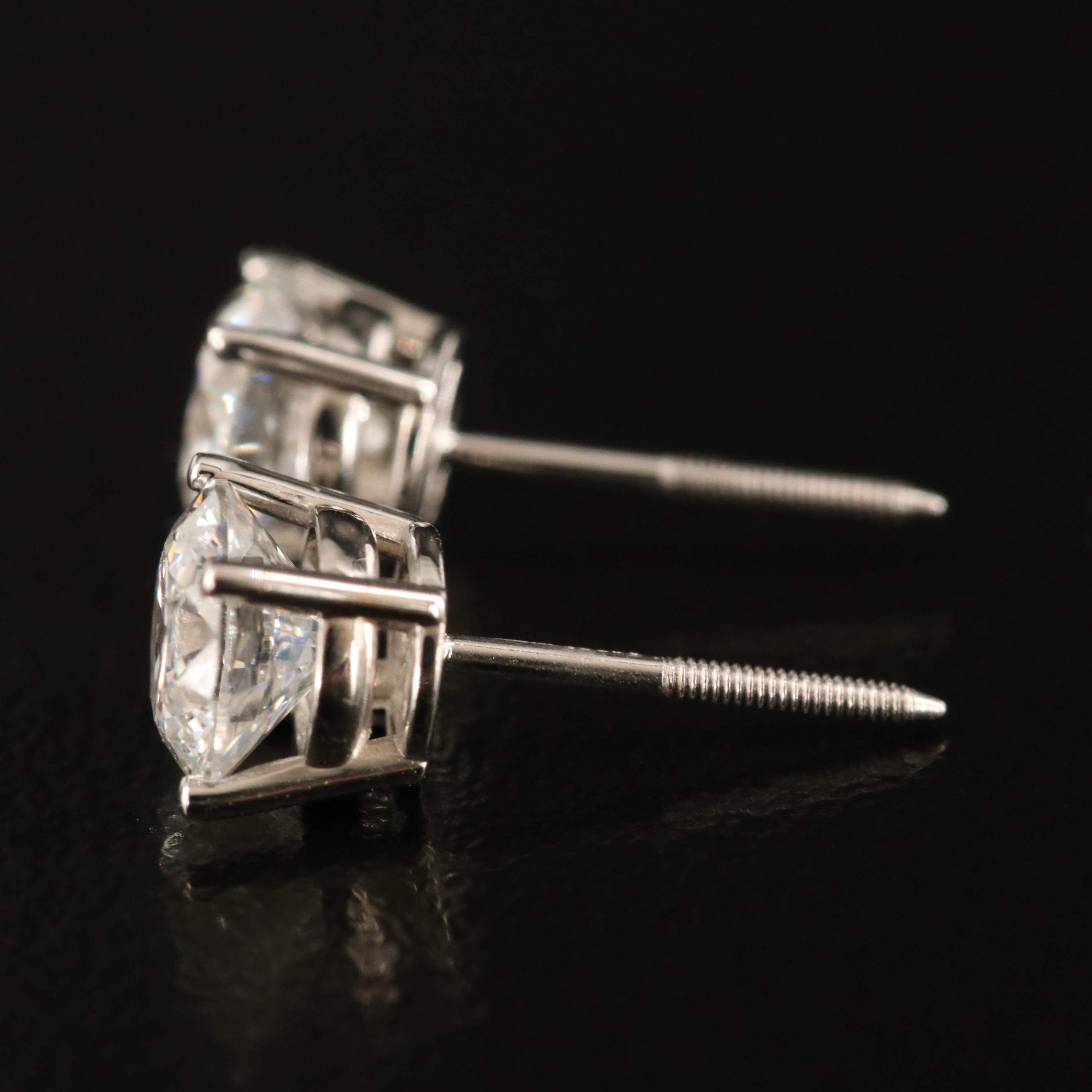 14K 1.52 CTW Lab Grown Diamond Stud Earrings