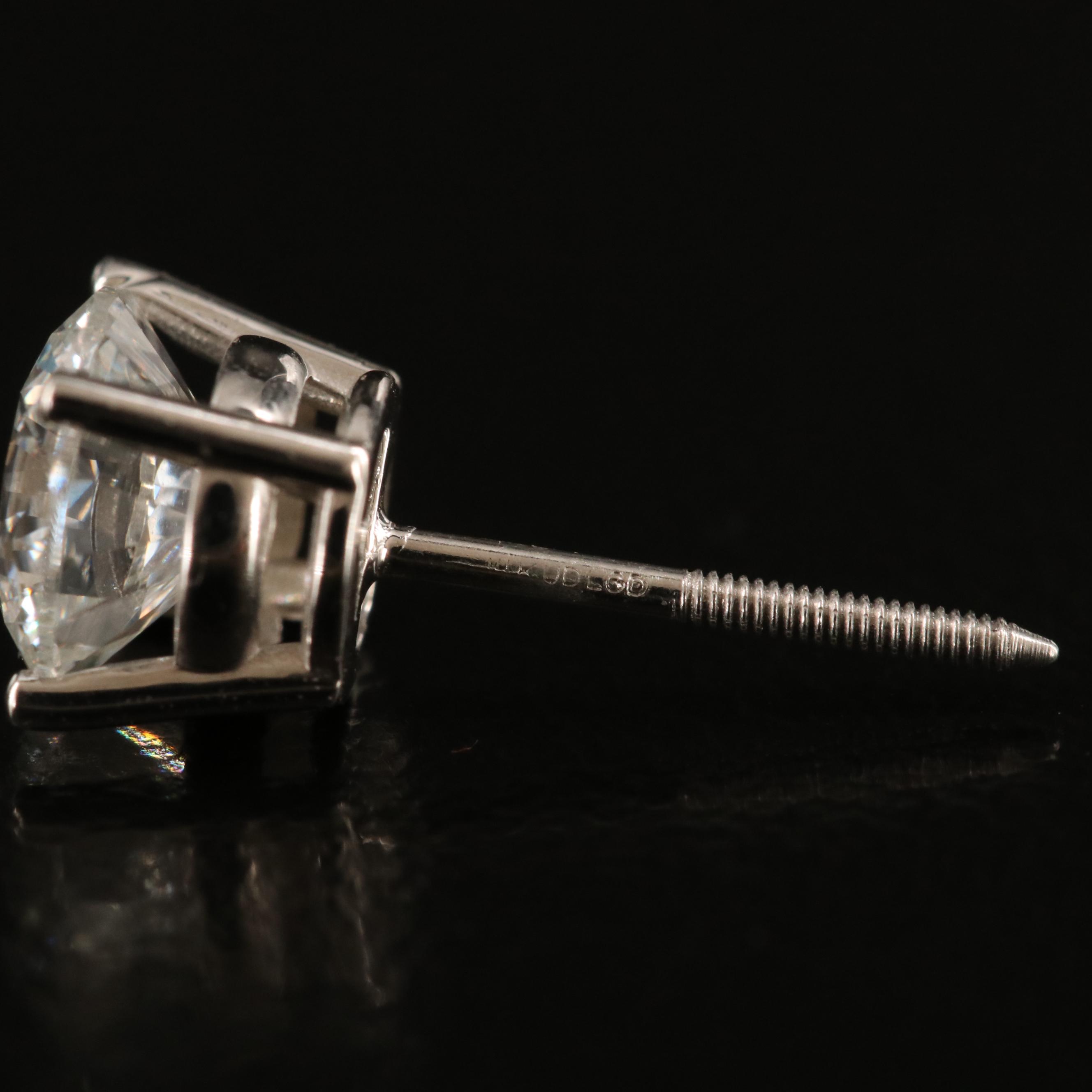 14K 1.52 CTW Lab Grown Diamond Stud Earrings