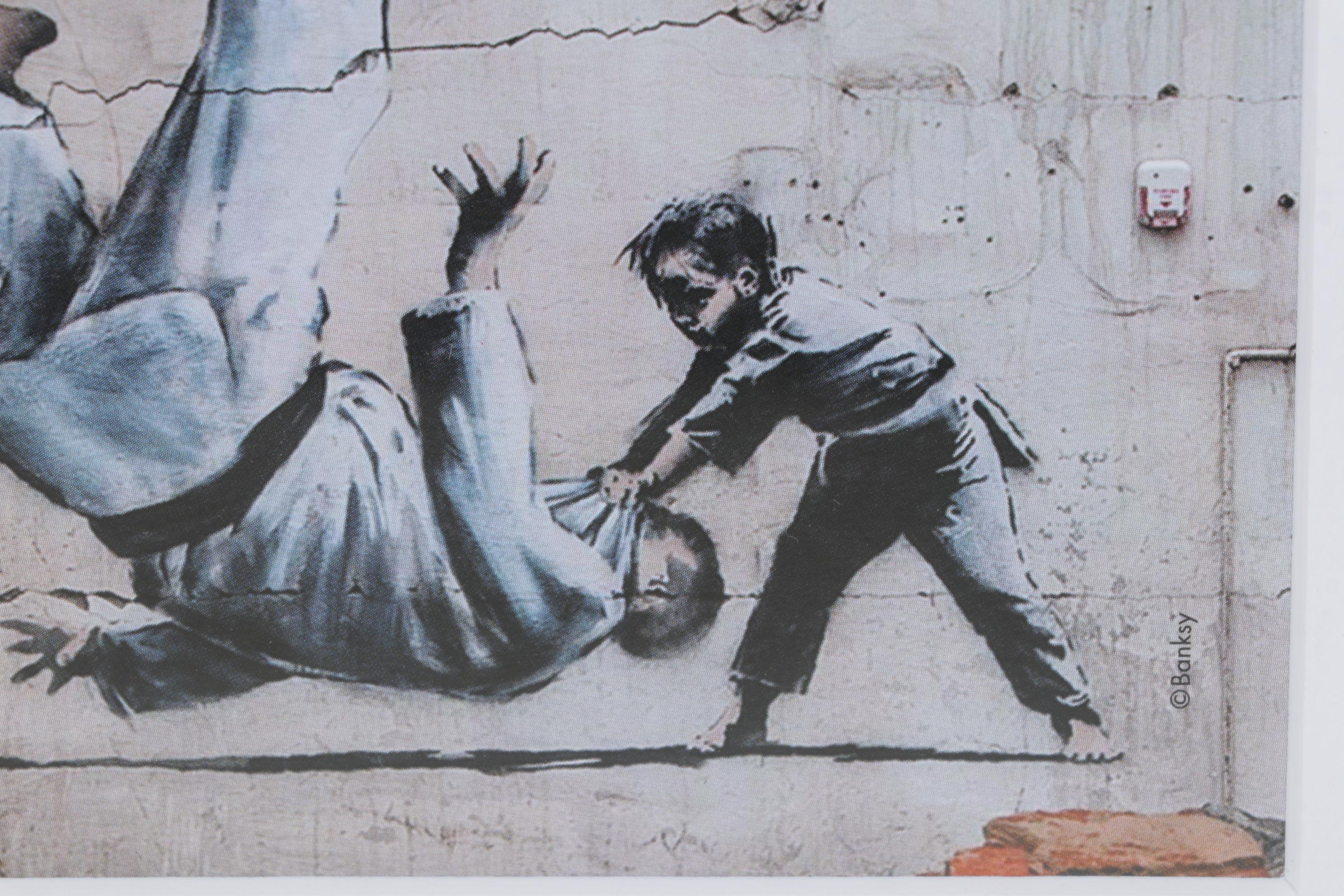 2023 After Banksy Ukraine "ПТН ПНХ!" Stamp and Postcard Set Display