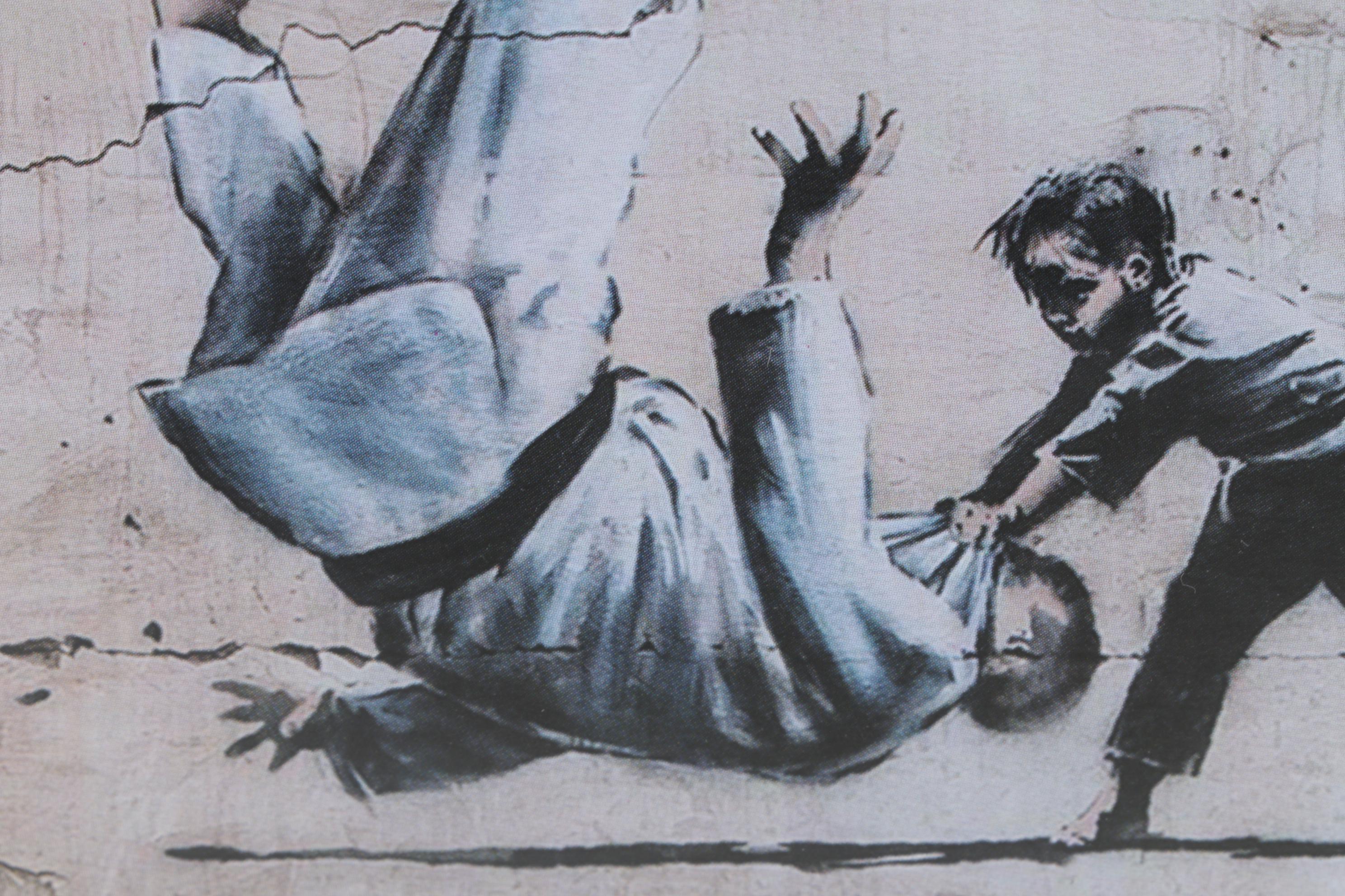 2023 After Banksy Ukraine "ПТН ПНХ!" Stamp and Postcard Set Display