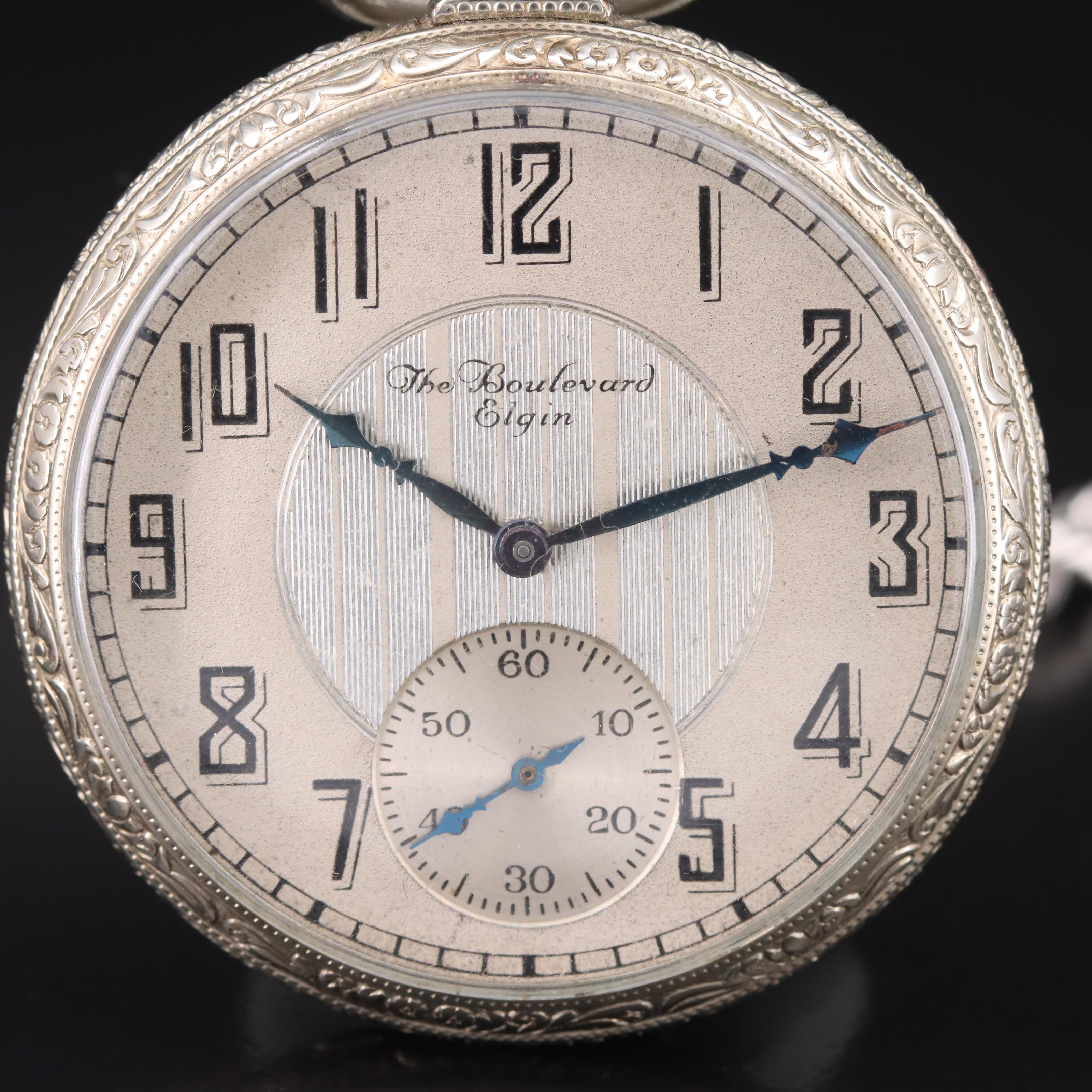 1924 Elgin The Boulevard Pocket Watch