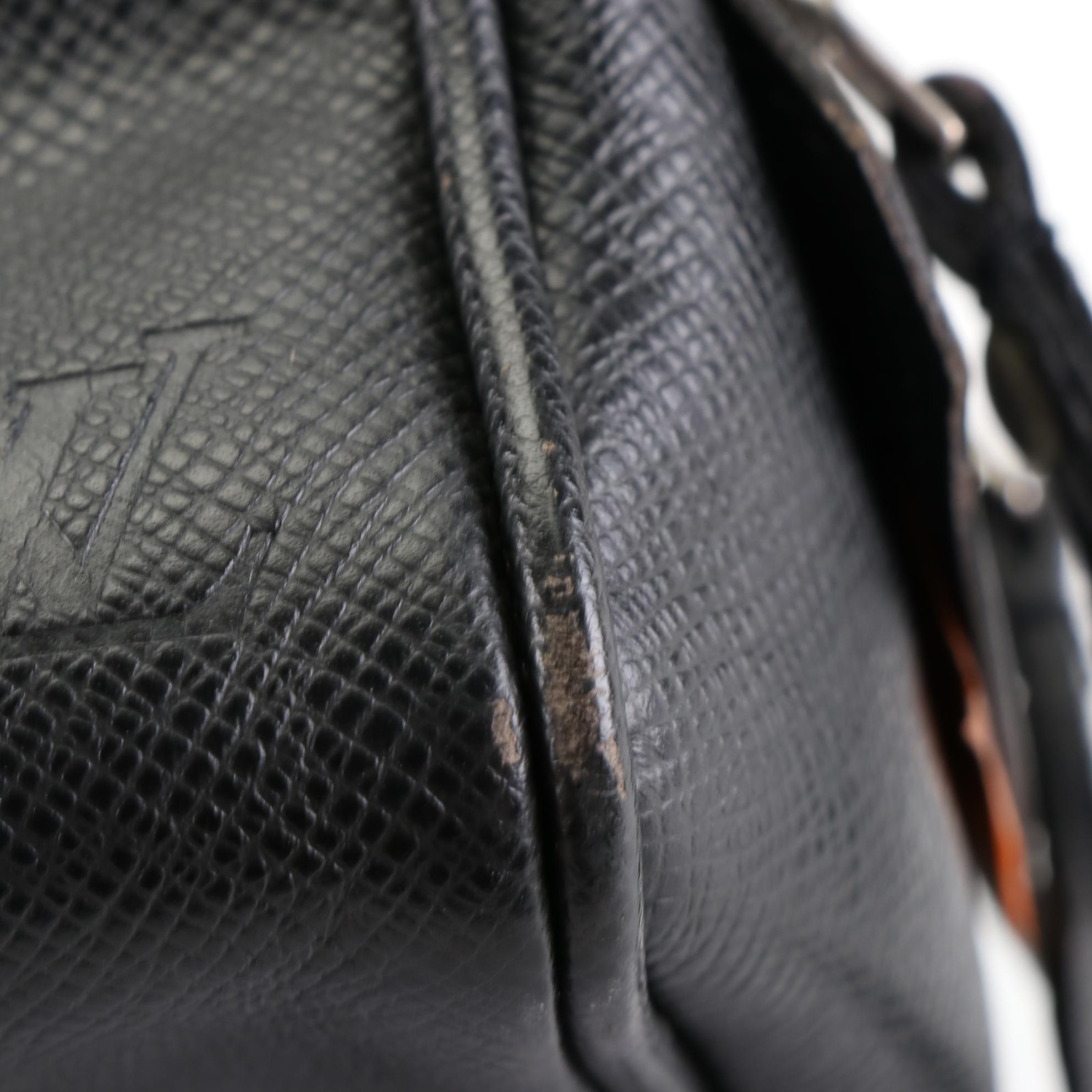 Louis Vuitton Trousse Ivan Toiletries Bag in Ardoise Taïga Leather