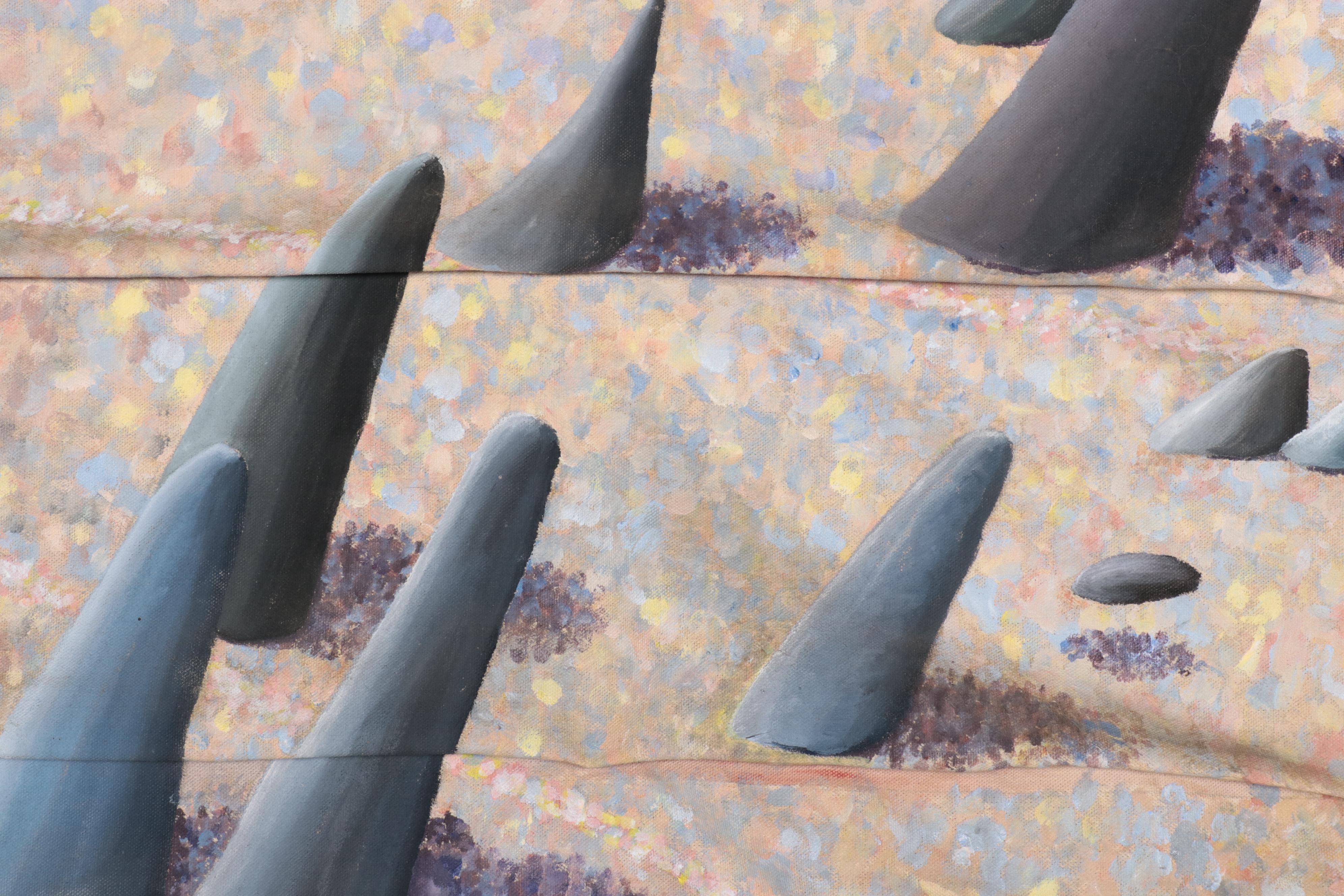 Mary Farnum Burnley Acrylic Painting "Lunar Atmosphere"