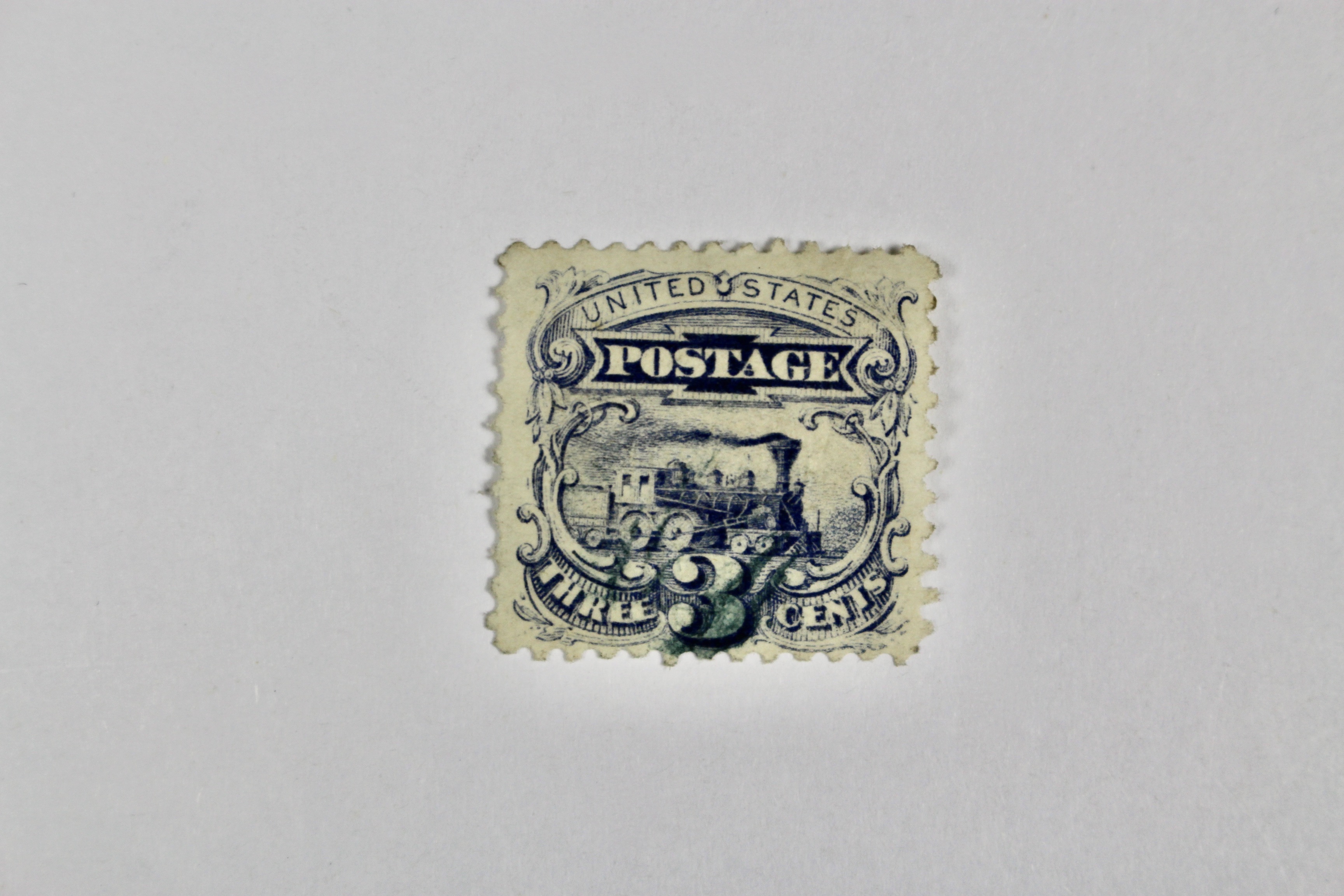 Six Early Used U.S. Postage Stamps