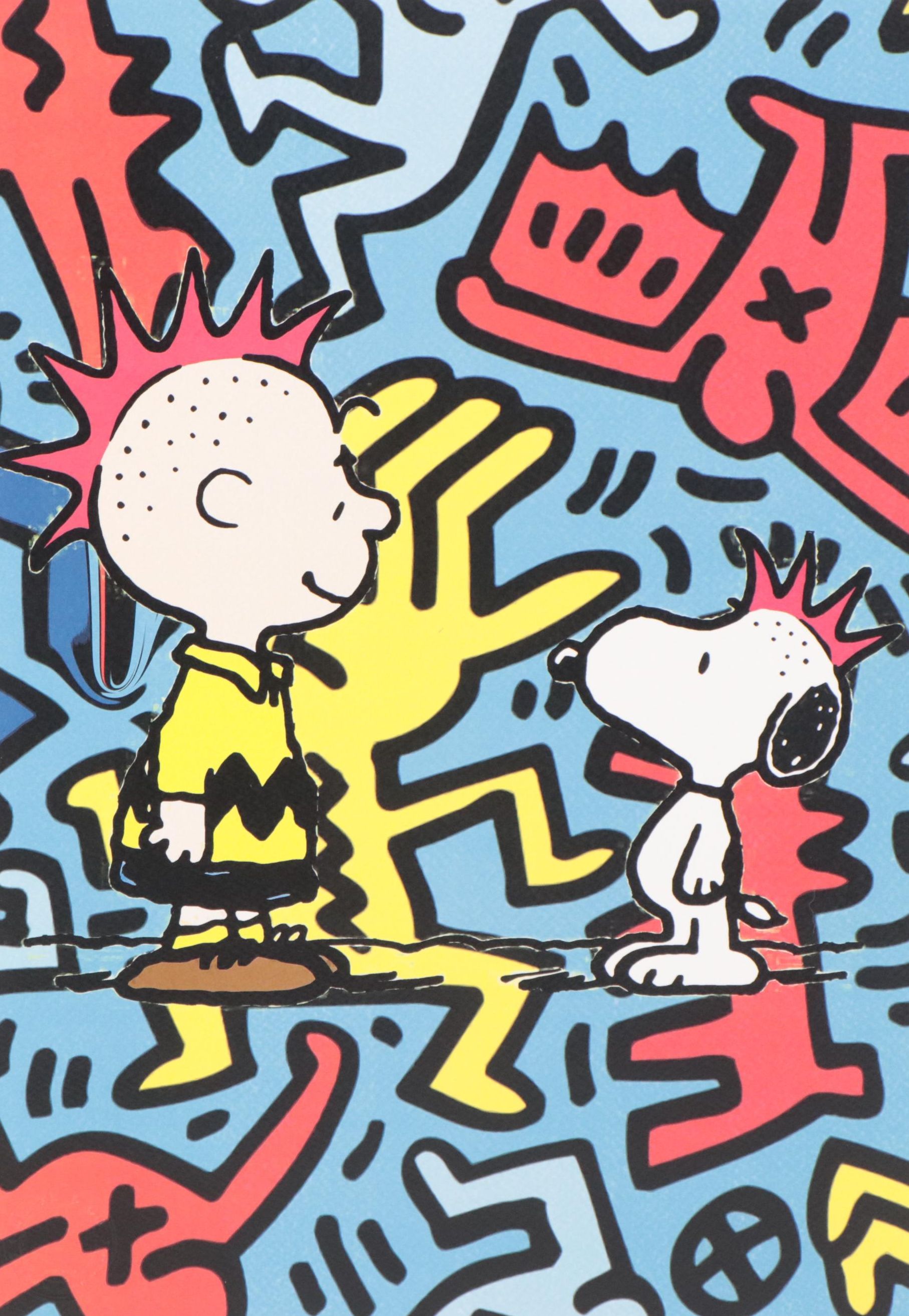 Death NYC Pop Art Graphic Print Peanuts x Keith Haring, 2020