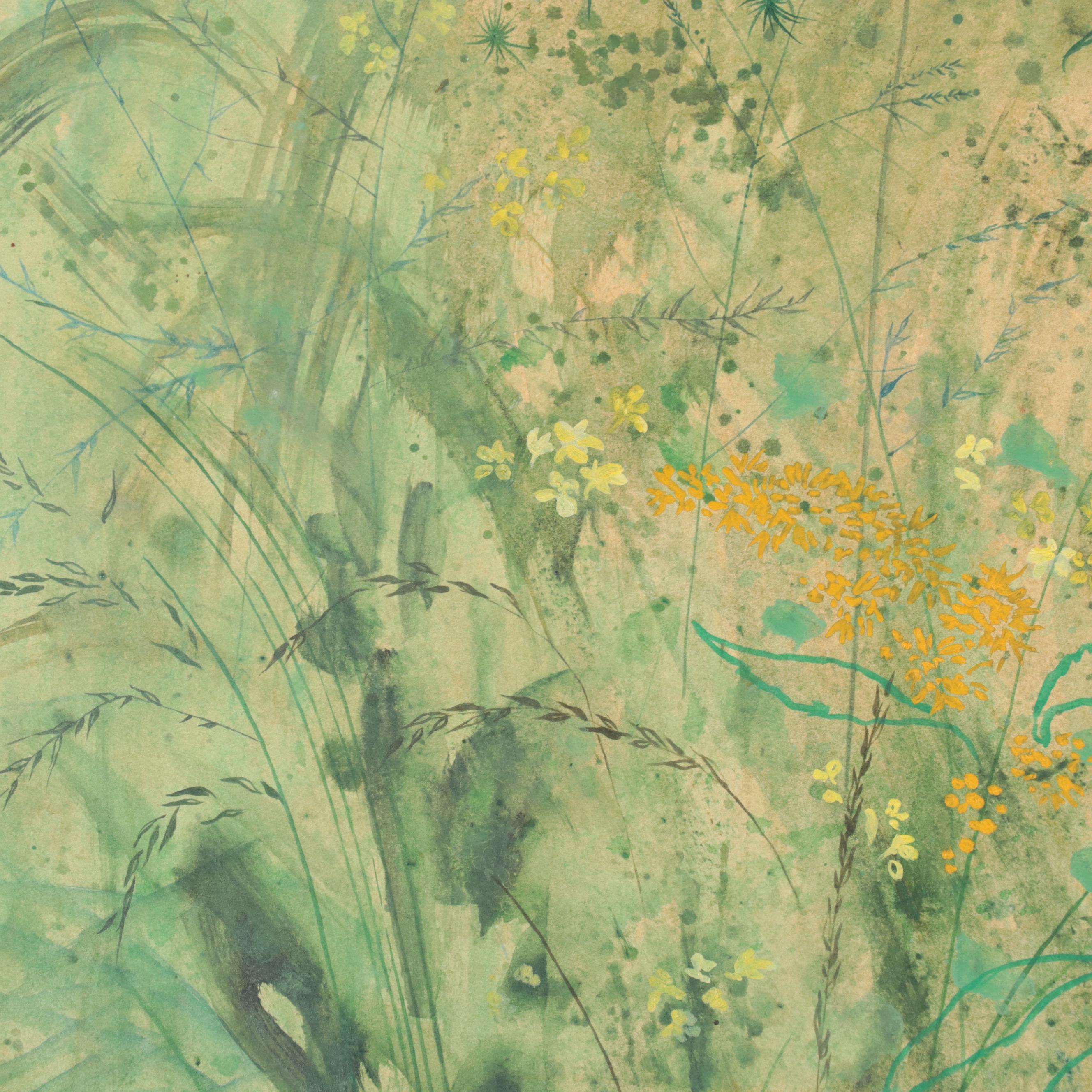 Lily Cushing Oil Painting "Late Summer Field," 1964
