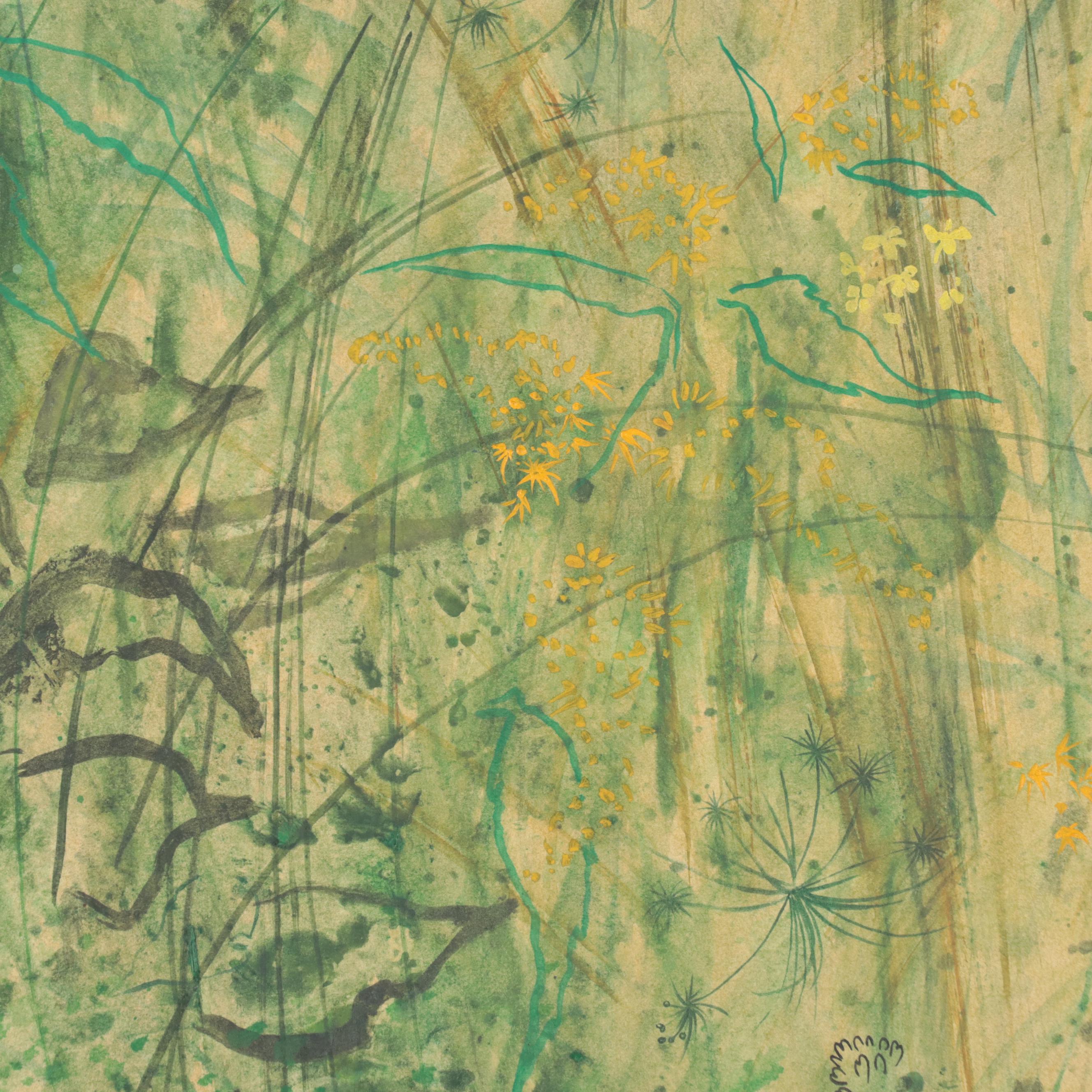 Lily Cushing Oil Painting "Late Summer Field," 1964