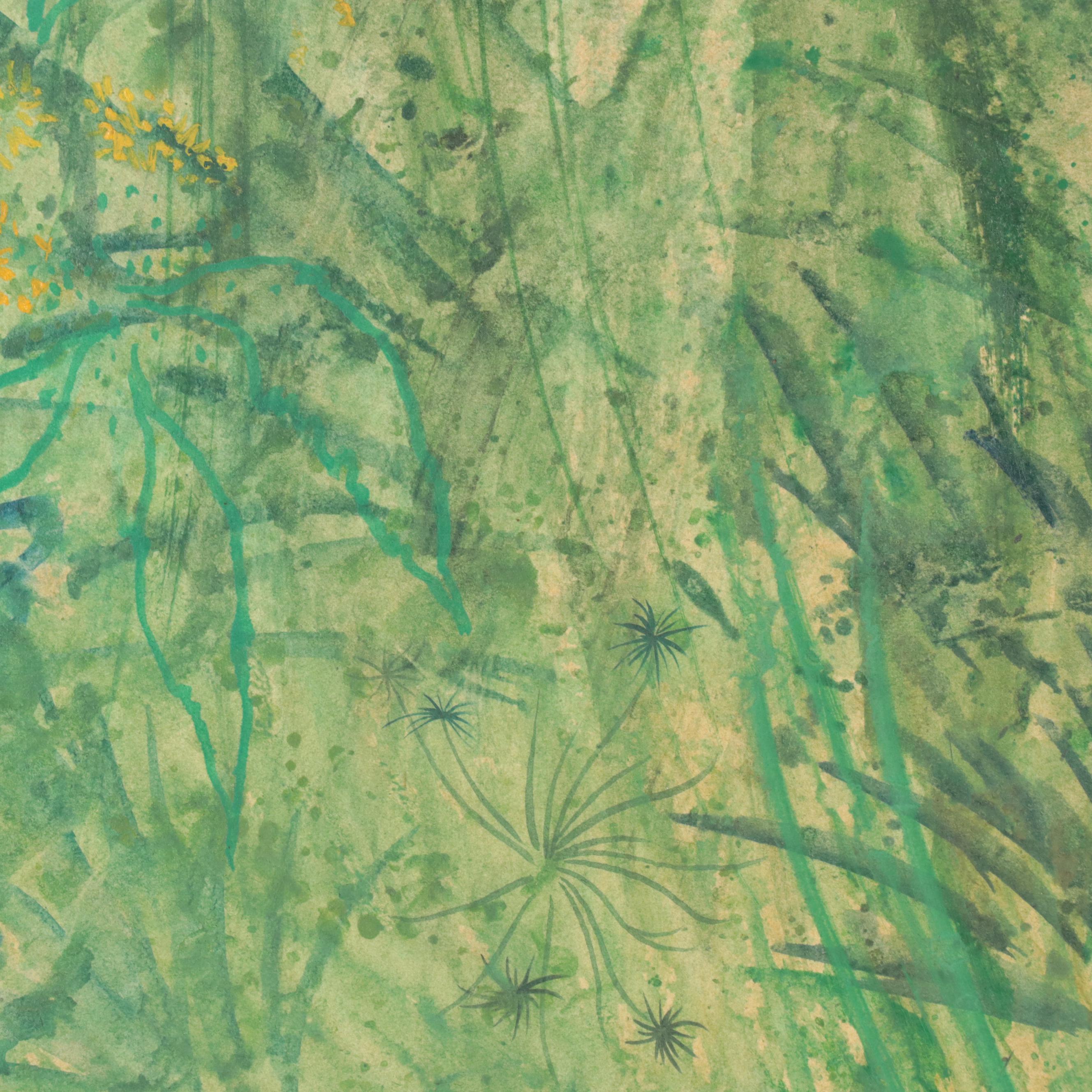 Lily Cushing Oil Painting "Late Summer Field," 1964