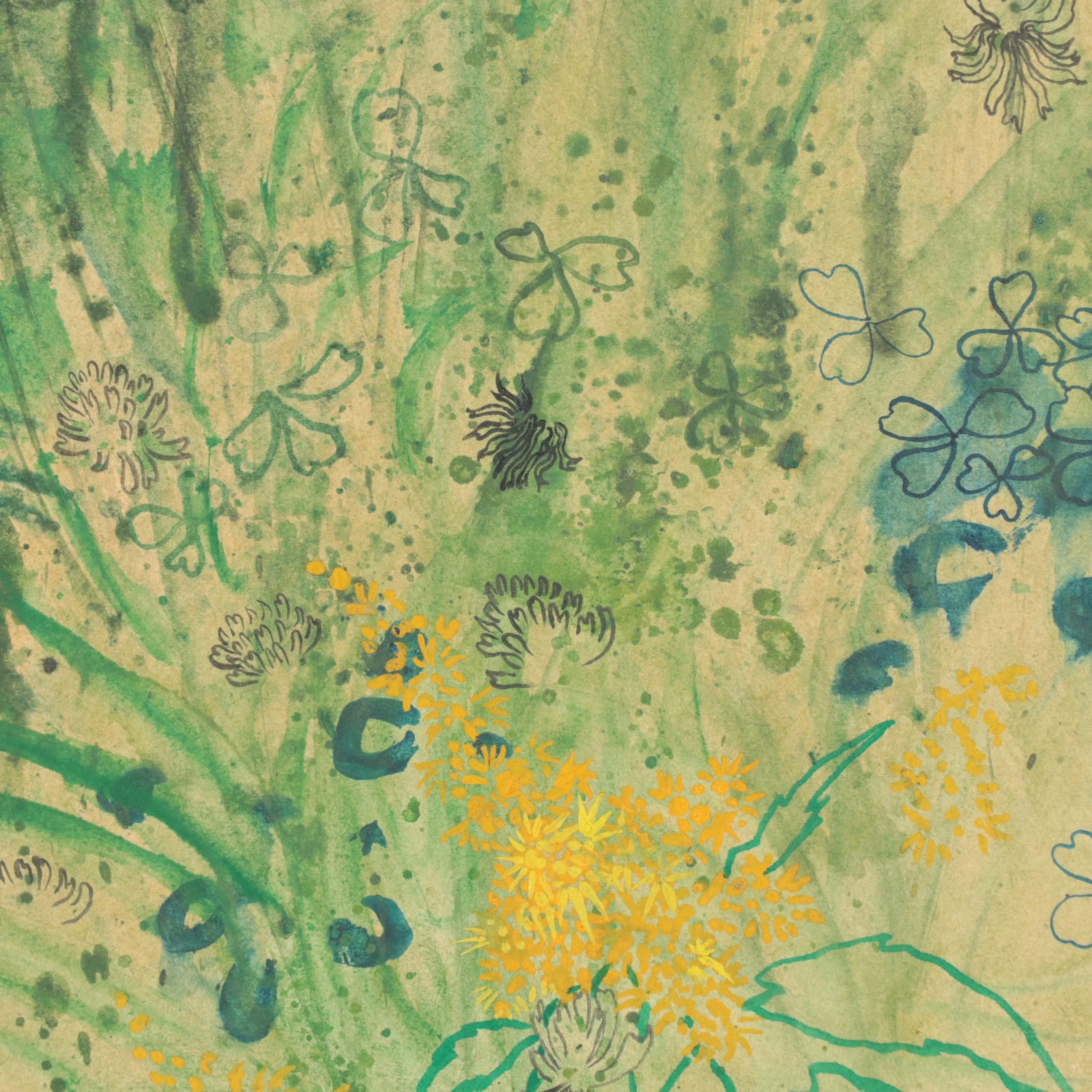 Lily Cushing Oil Painting "Late Summer Field," 1964