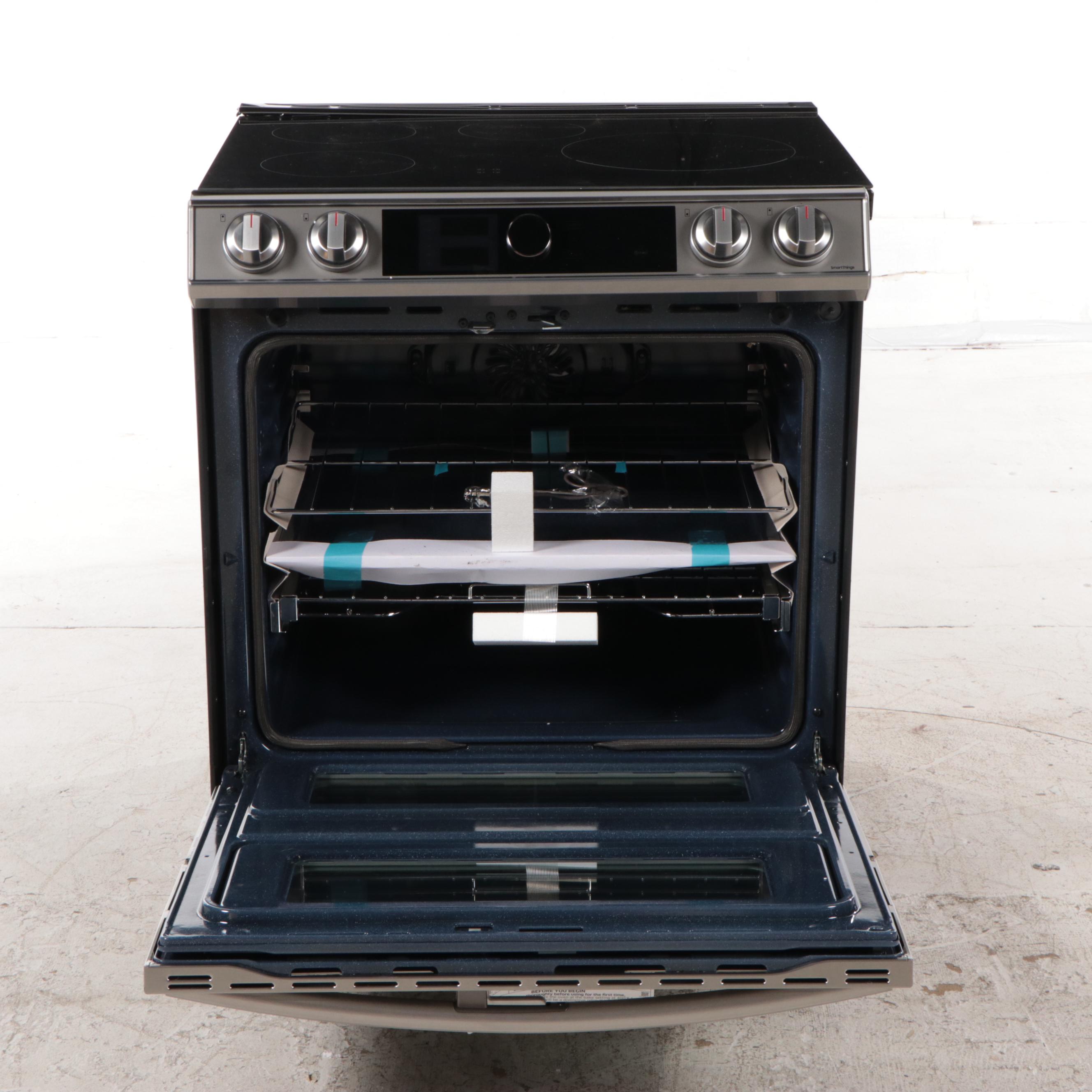 Samsung Stainless Steel Slide-in Electric Range With Smart Dial and Air Fry