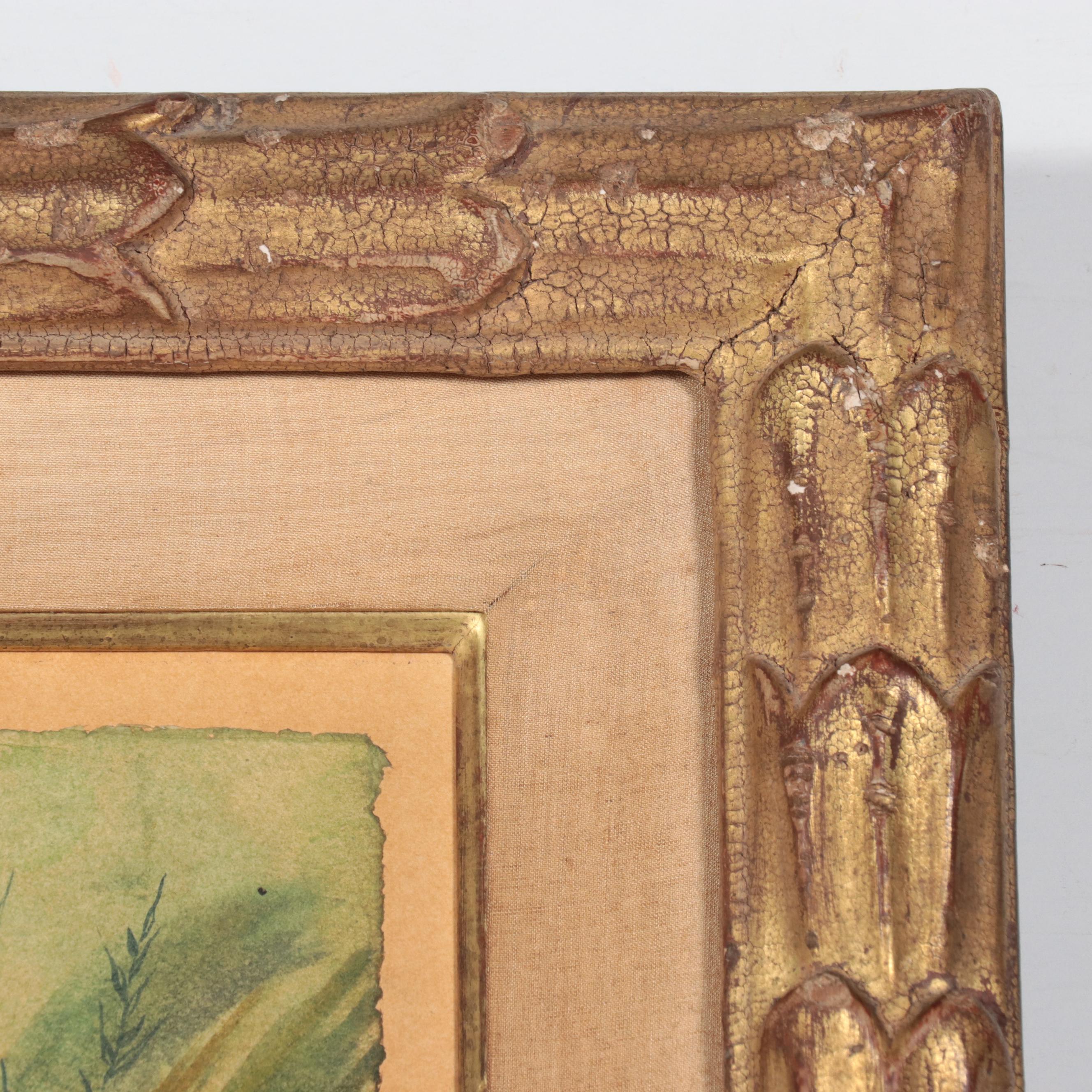 Lily Cushing Oil Painting "Late Summer Field," 1964