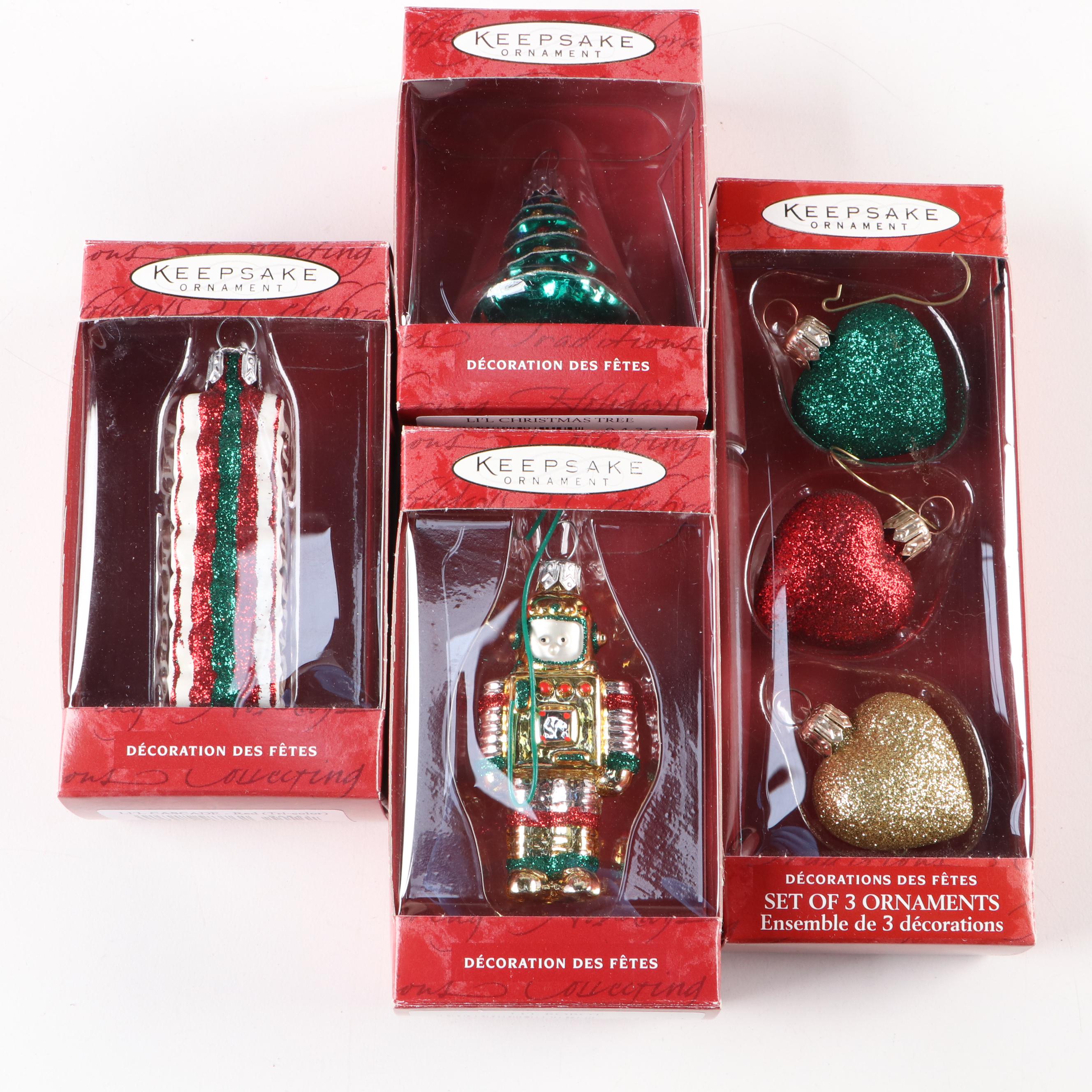 Hallmark Keepsake Handblown Glass and Other Christmas Ornaments
