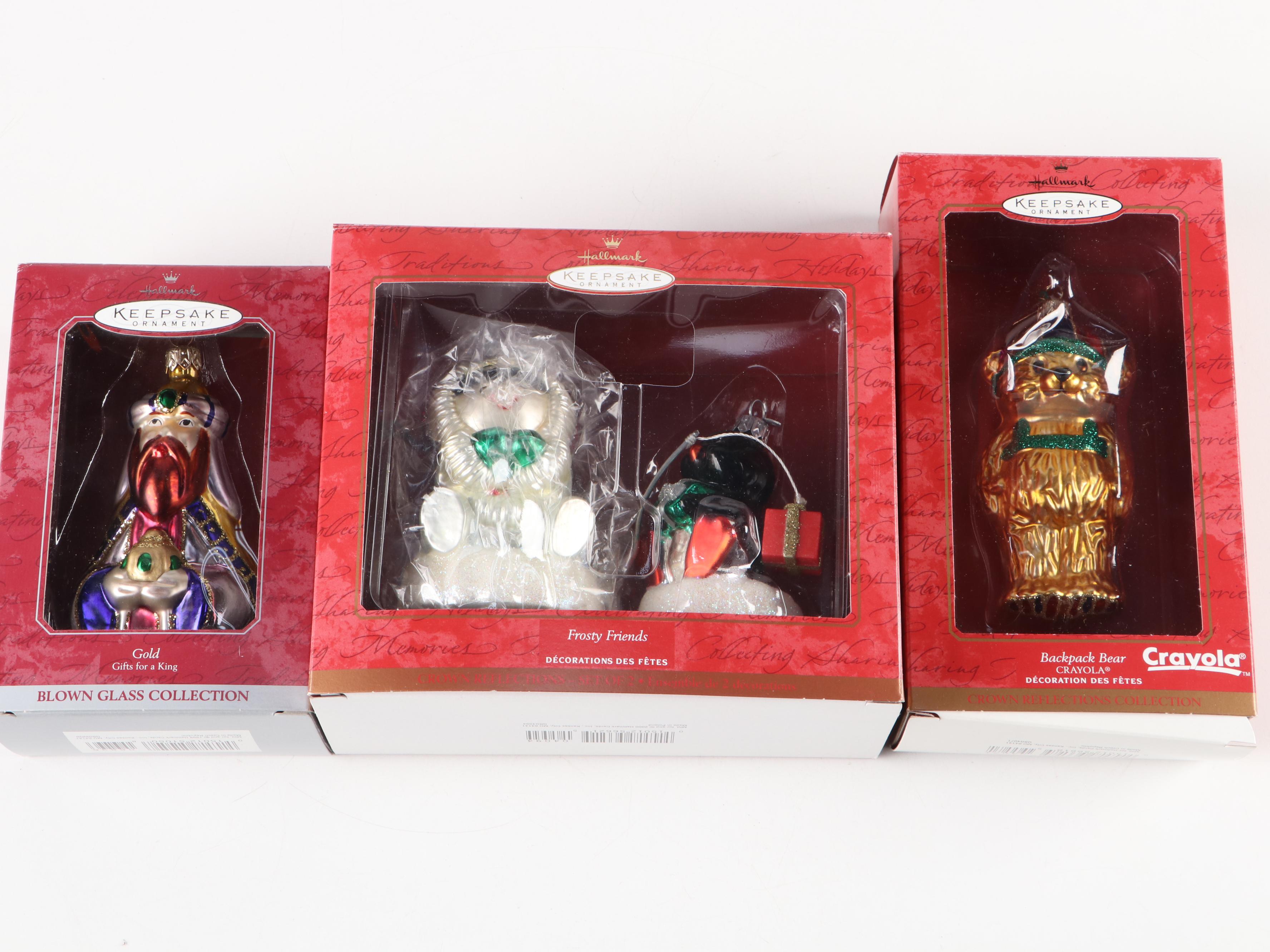 Hallmark Keepsake Handblown Glass and Other Christmas Ornaments