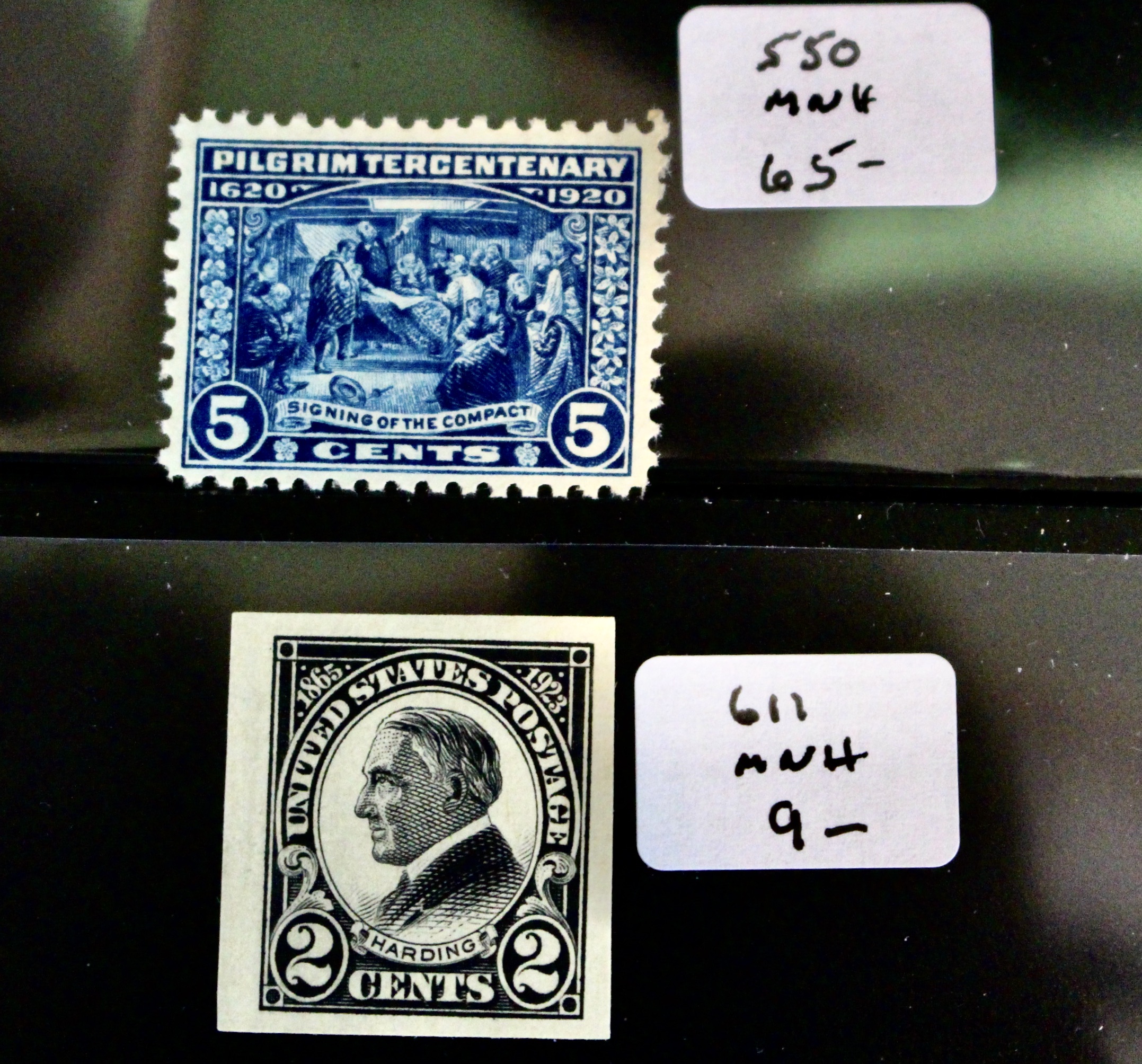 Twenty-Eight Mint Never Hinged U.S. Postage Stamps