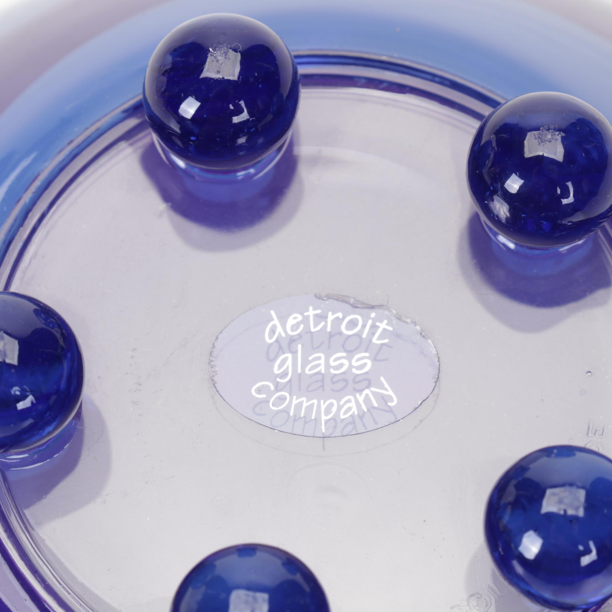 Detroit Glass Company Dish with Other Art Glass Vases and Ewer