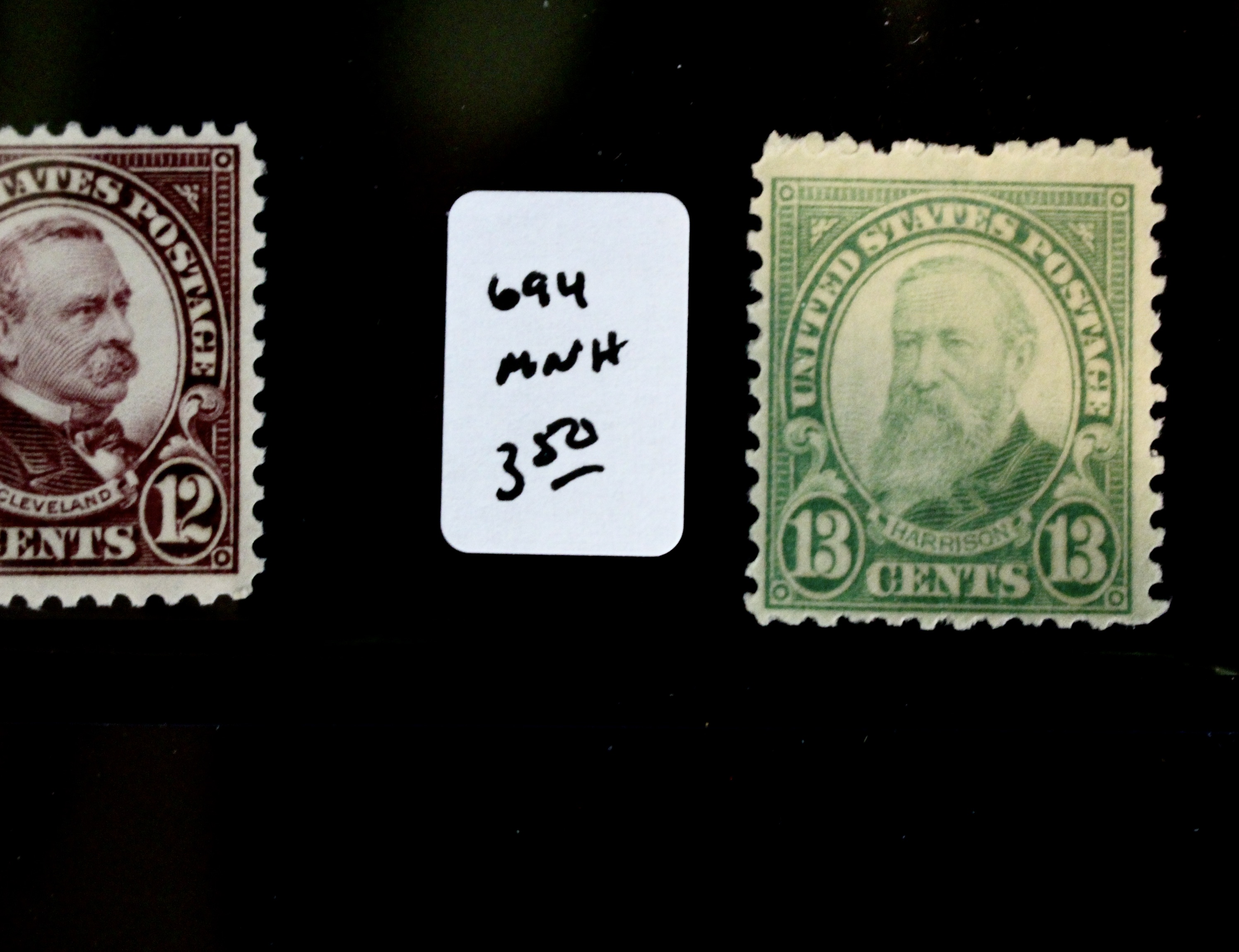 Twenty-Eight Mint Never Hinged U.S. Postage Stamps