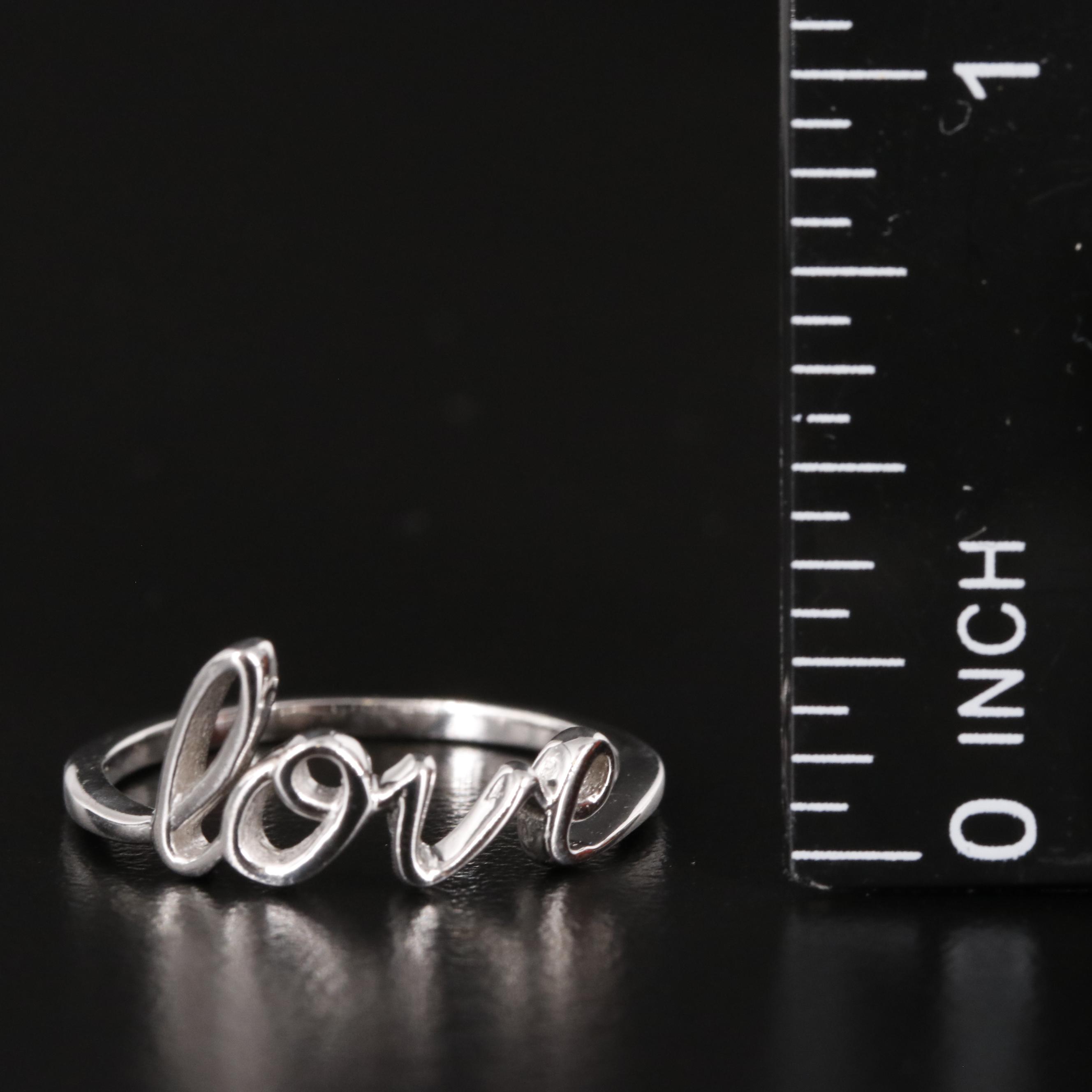 Sterling "Love" Ring