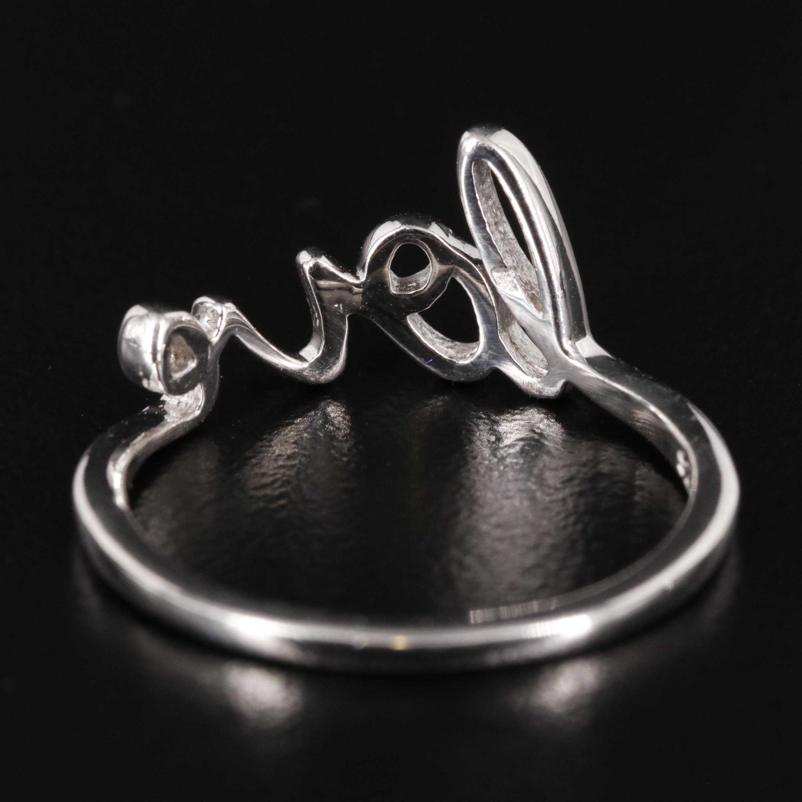 Sterling "Love" Ring
