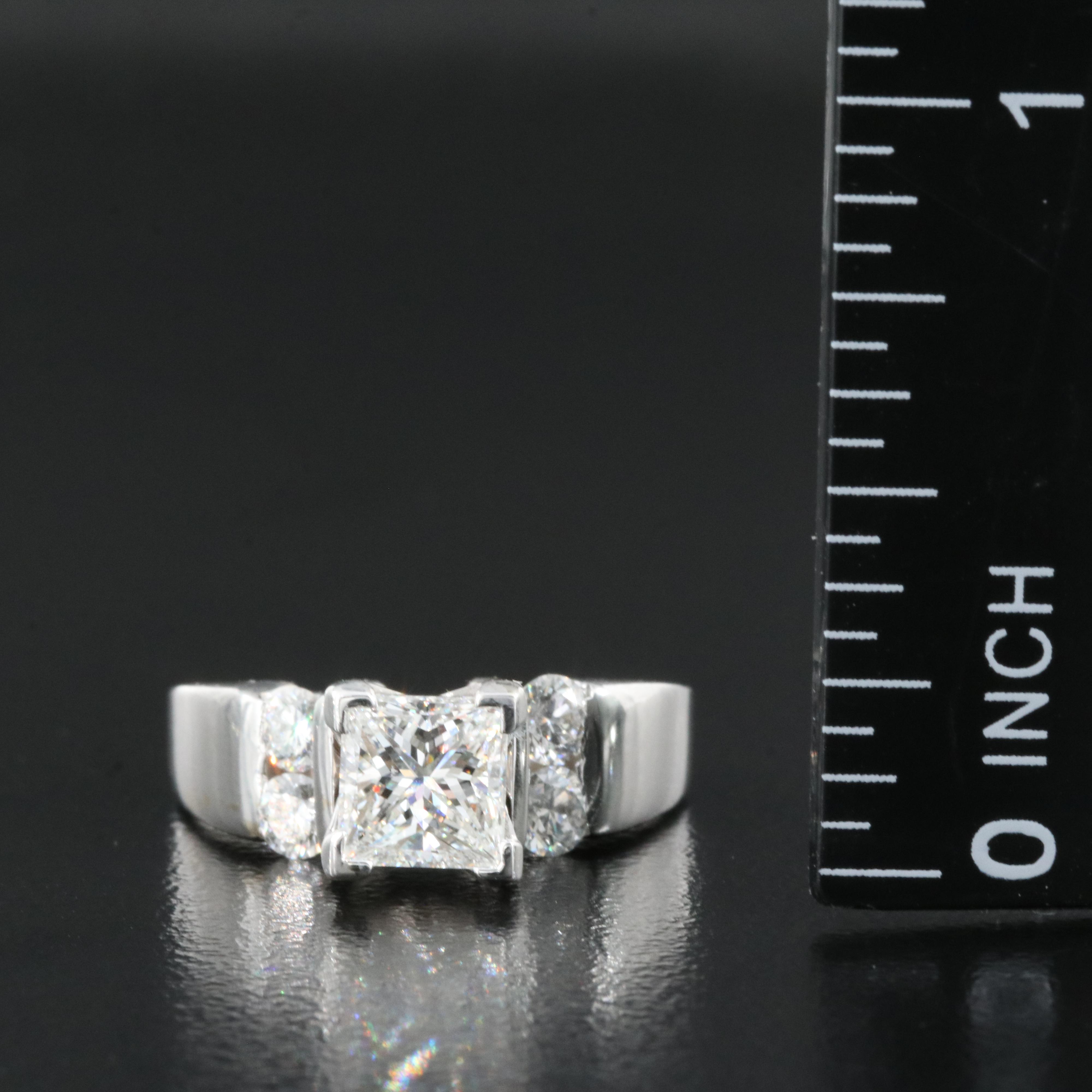 18K 1.40 CTW Diamond Ring with GIA Online Report