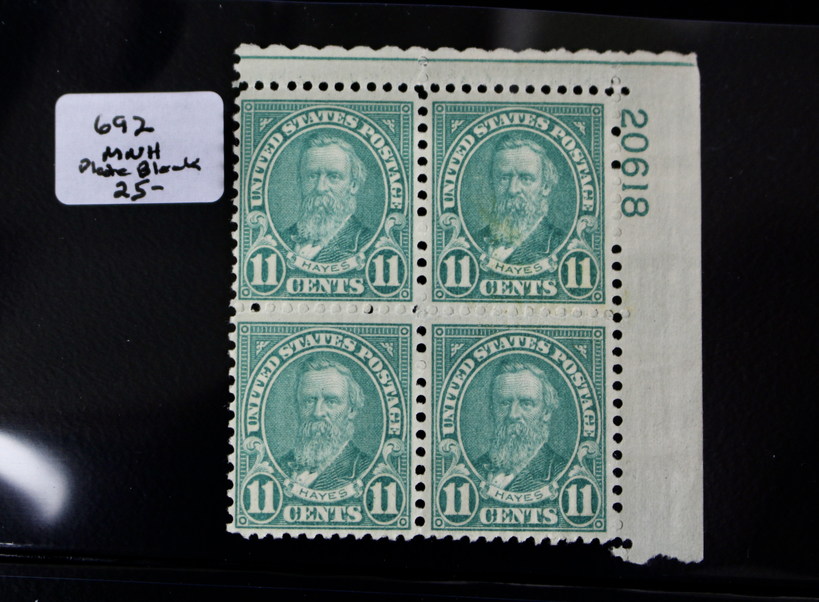 Four Mint Never Hinged U.S. Postage Stamp Blocks