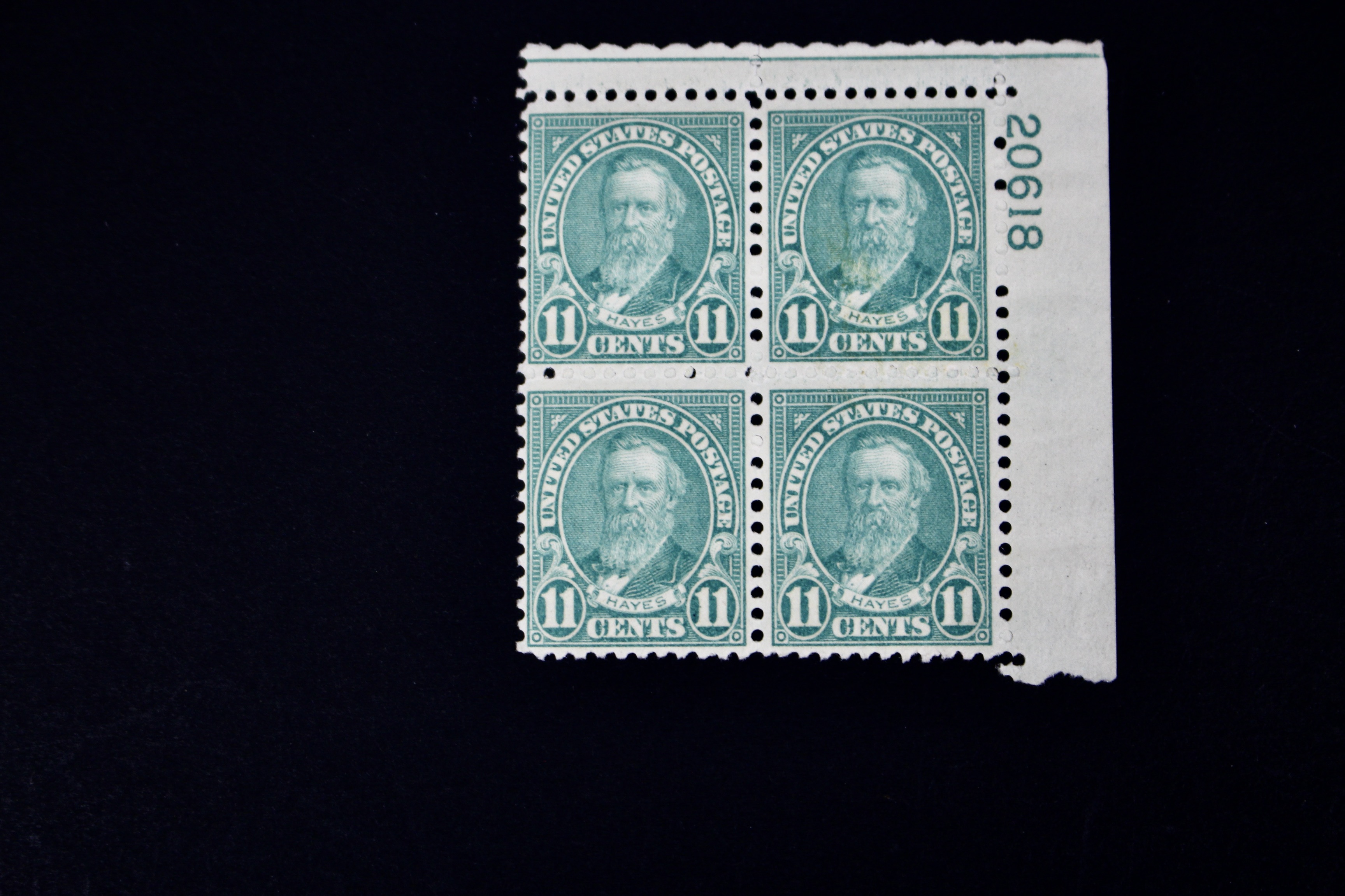 Four Mint Never Hinged U.S. Postage Stamp Blocks
