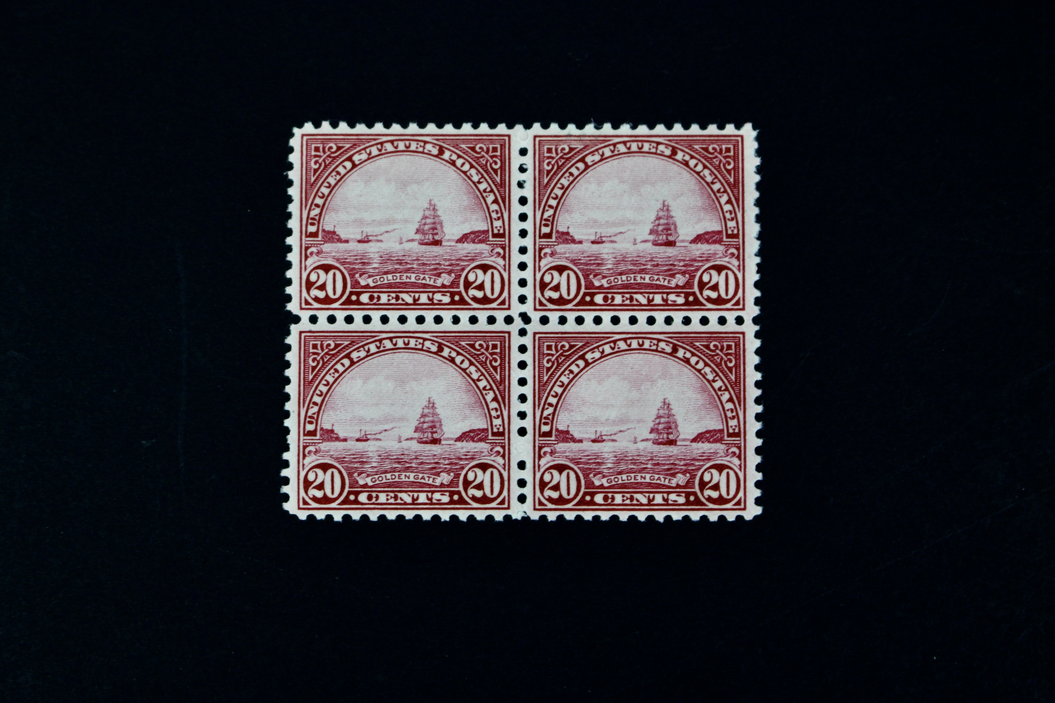 Four Mint Never Hinged U.S. Postage Stamp Blocks