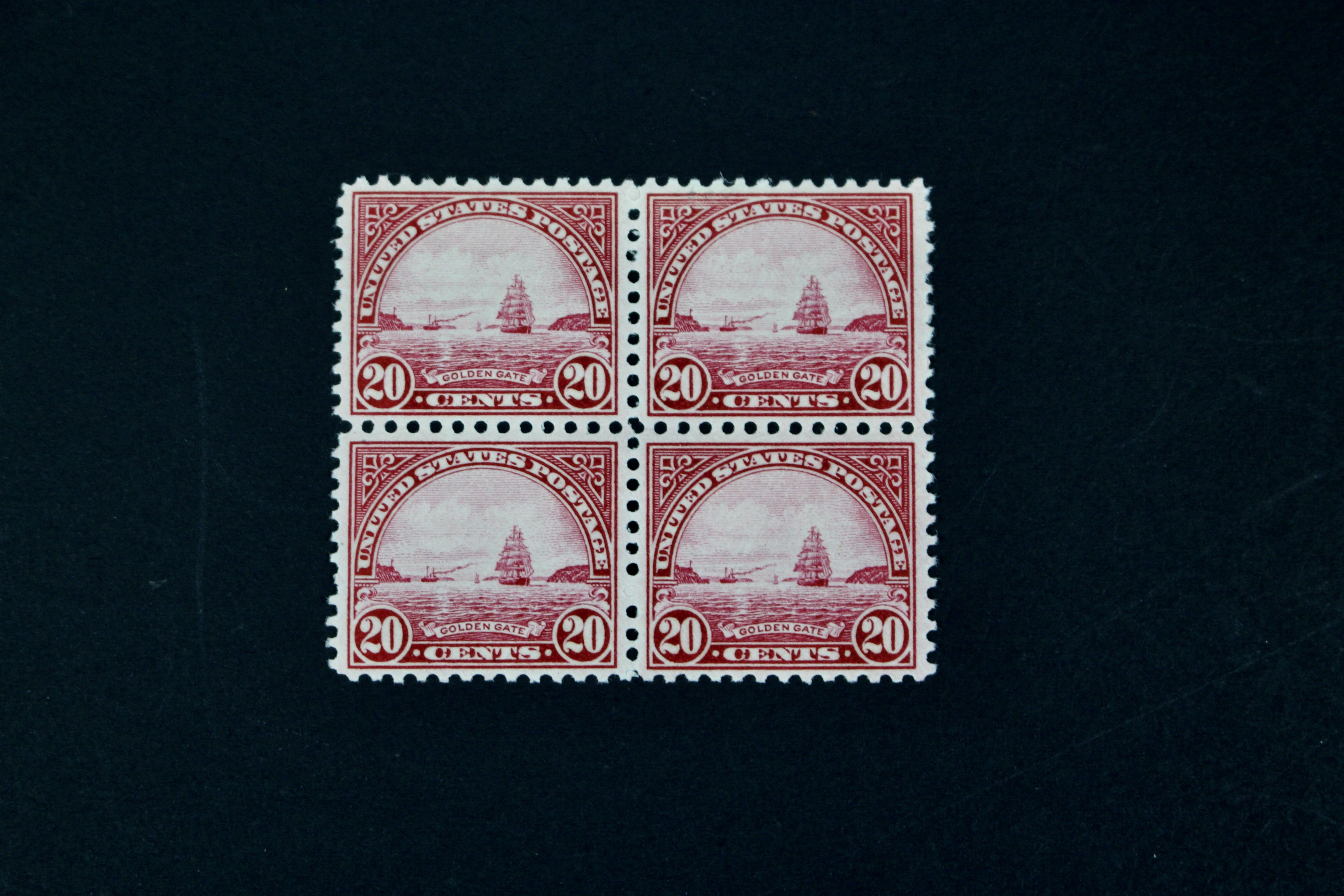 Four Mint Never Hinged U.S. Postage Stamp Blocks