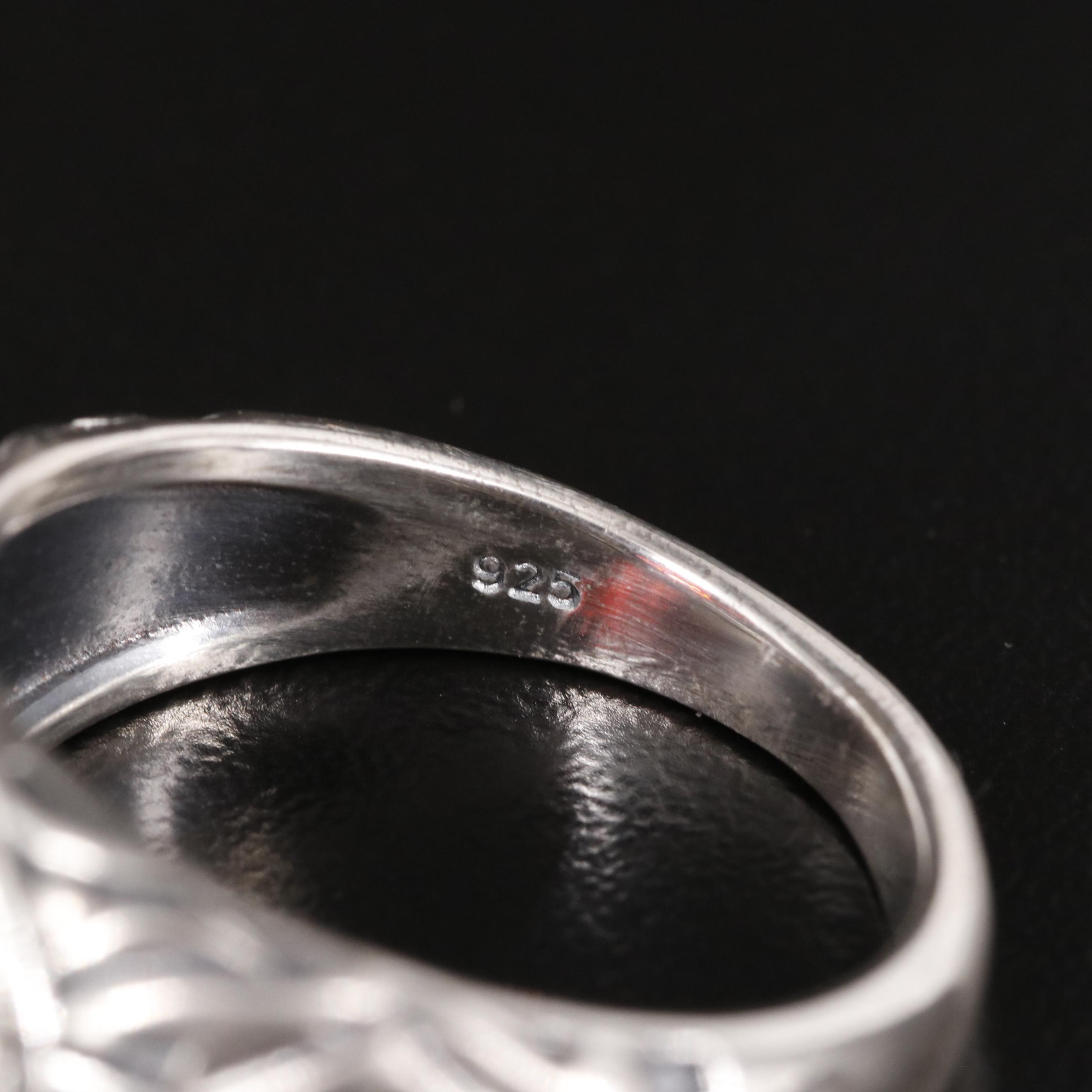 Sterling Garnet Ring