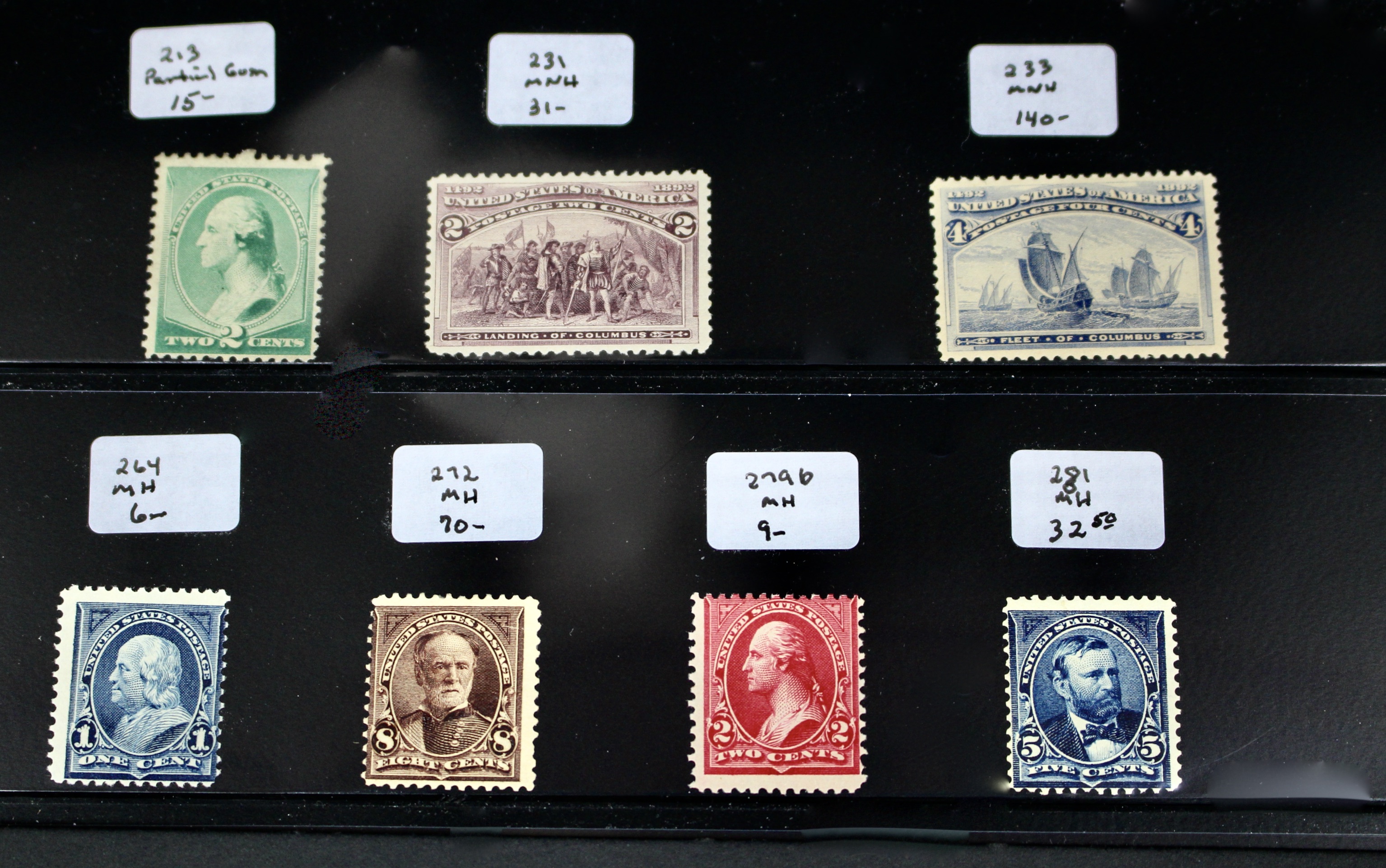 Nineteen Mint and MNH U.S. Postage Stamps