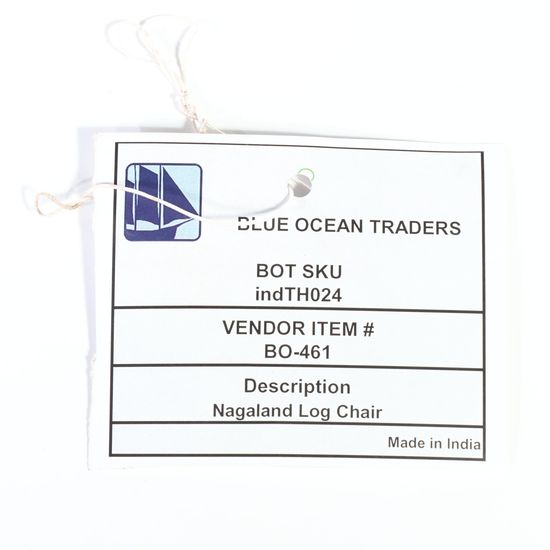 Nagaland (India) Carved Log Chair