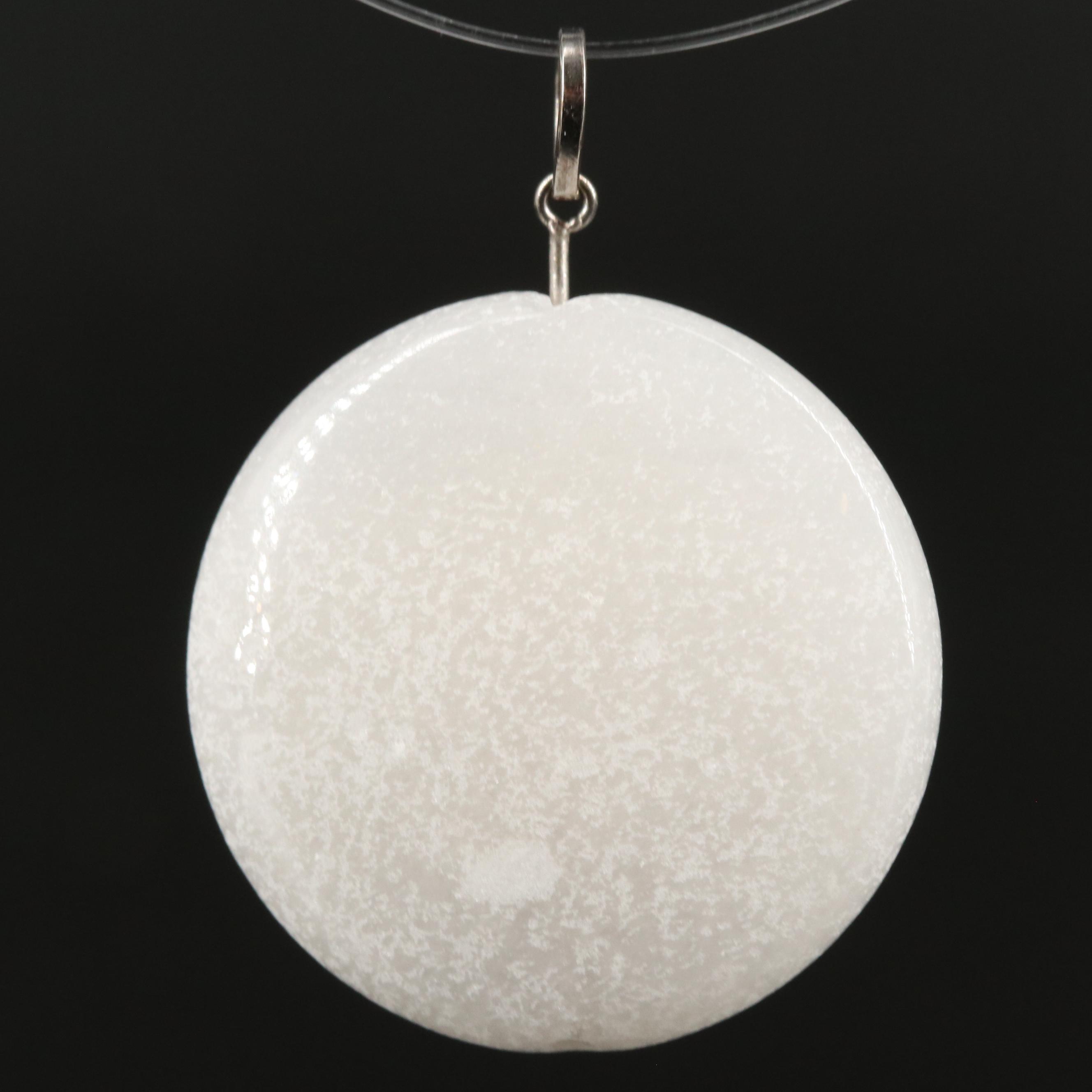 14K Quartzite Pendant