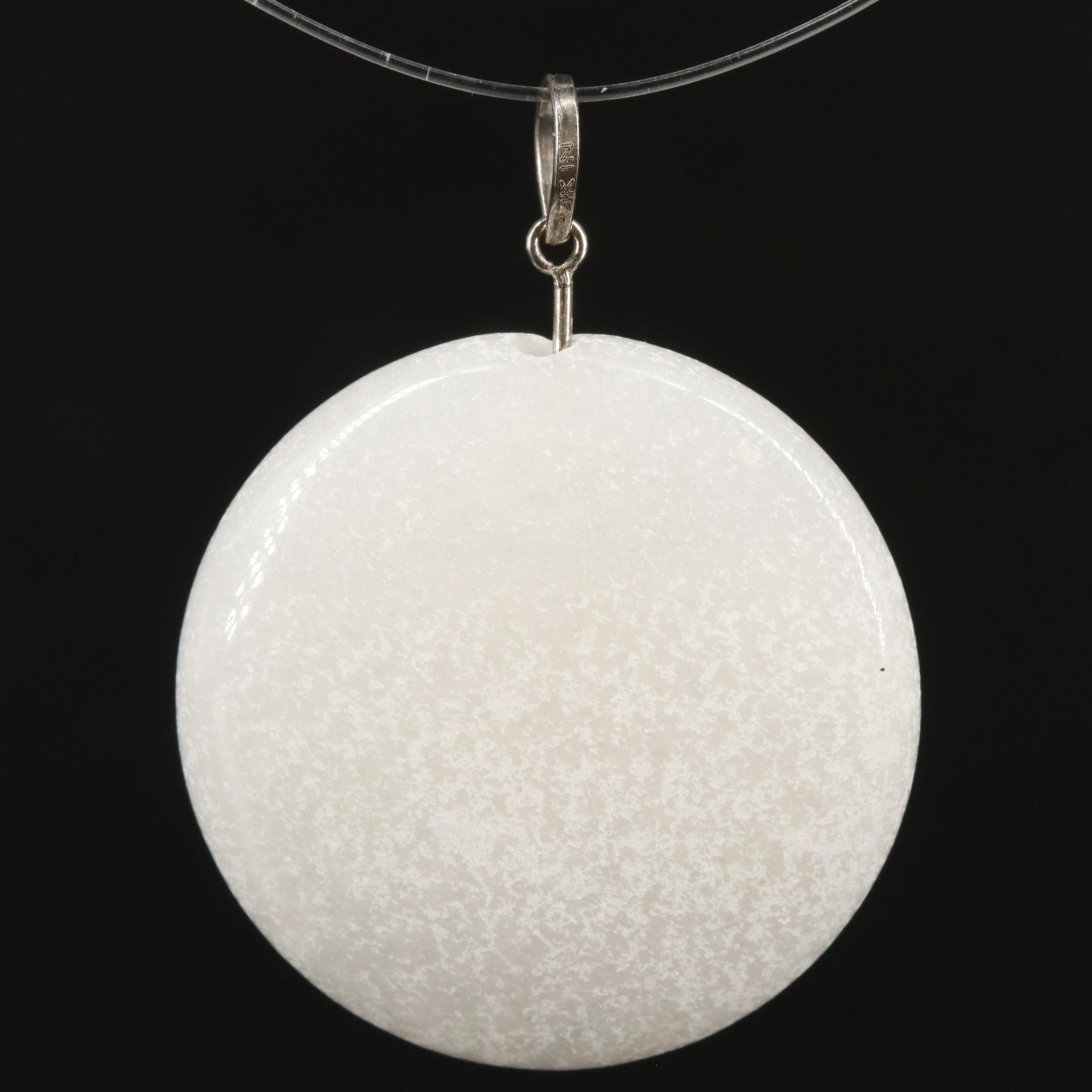 14K Quartzite Pendant