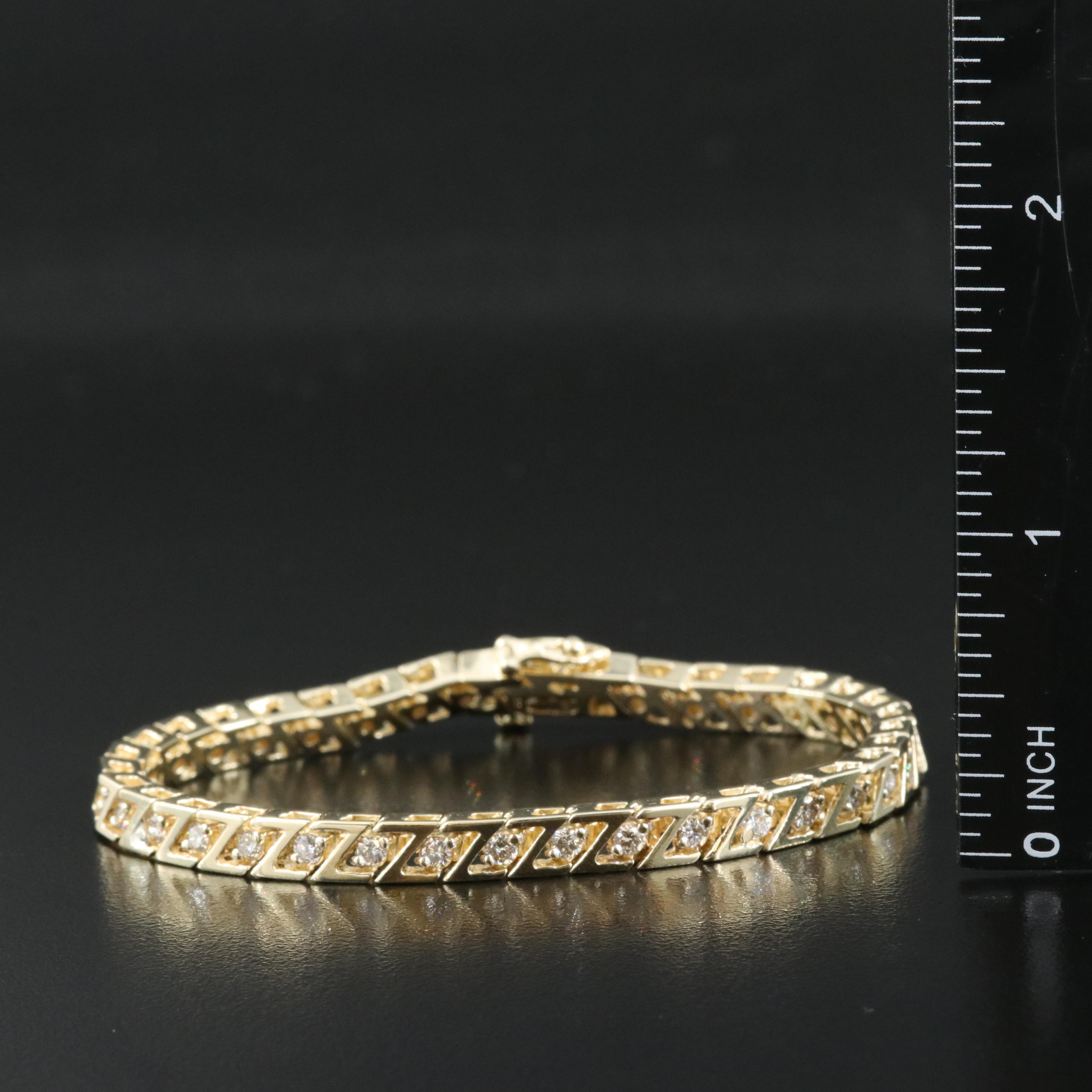 14K 2.08 CTW Diamond Line Bracelet