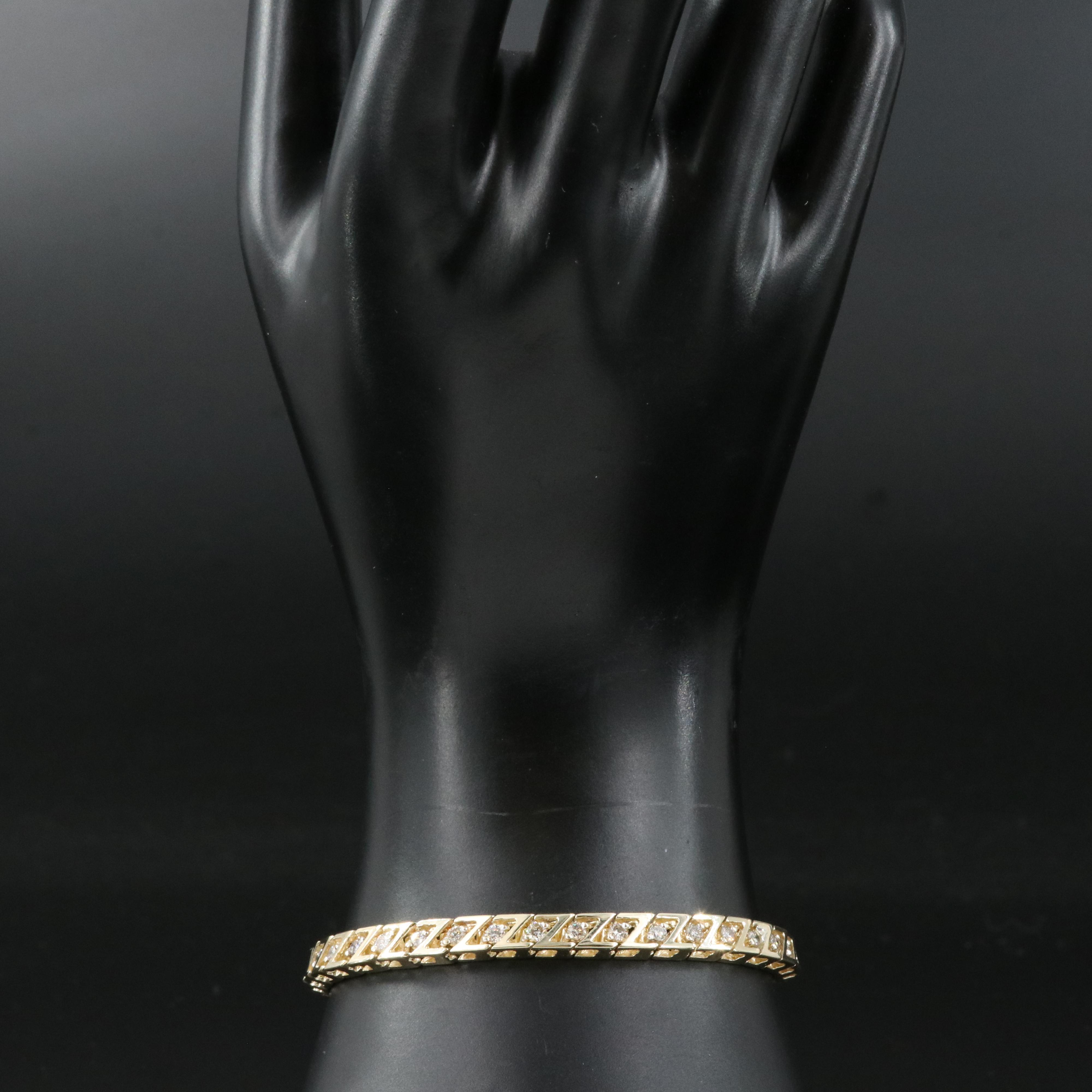 14K 2.08 CTW Diamond Line Bracelet