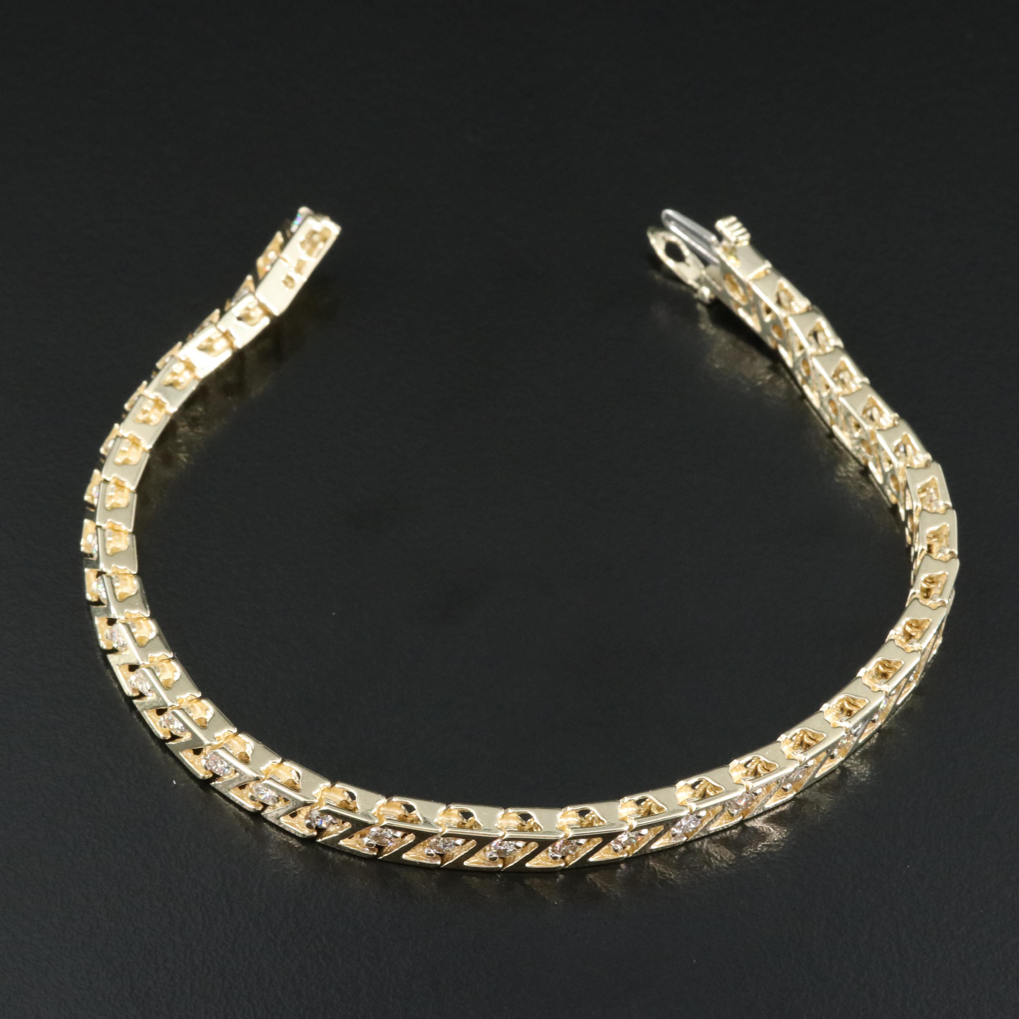 14K 2.08 CTW Diamond Line Bracelet