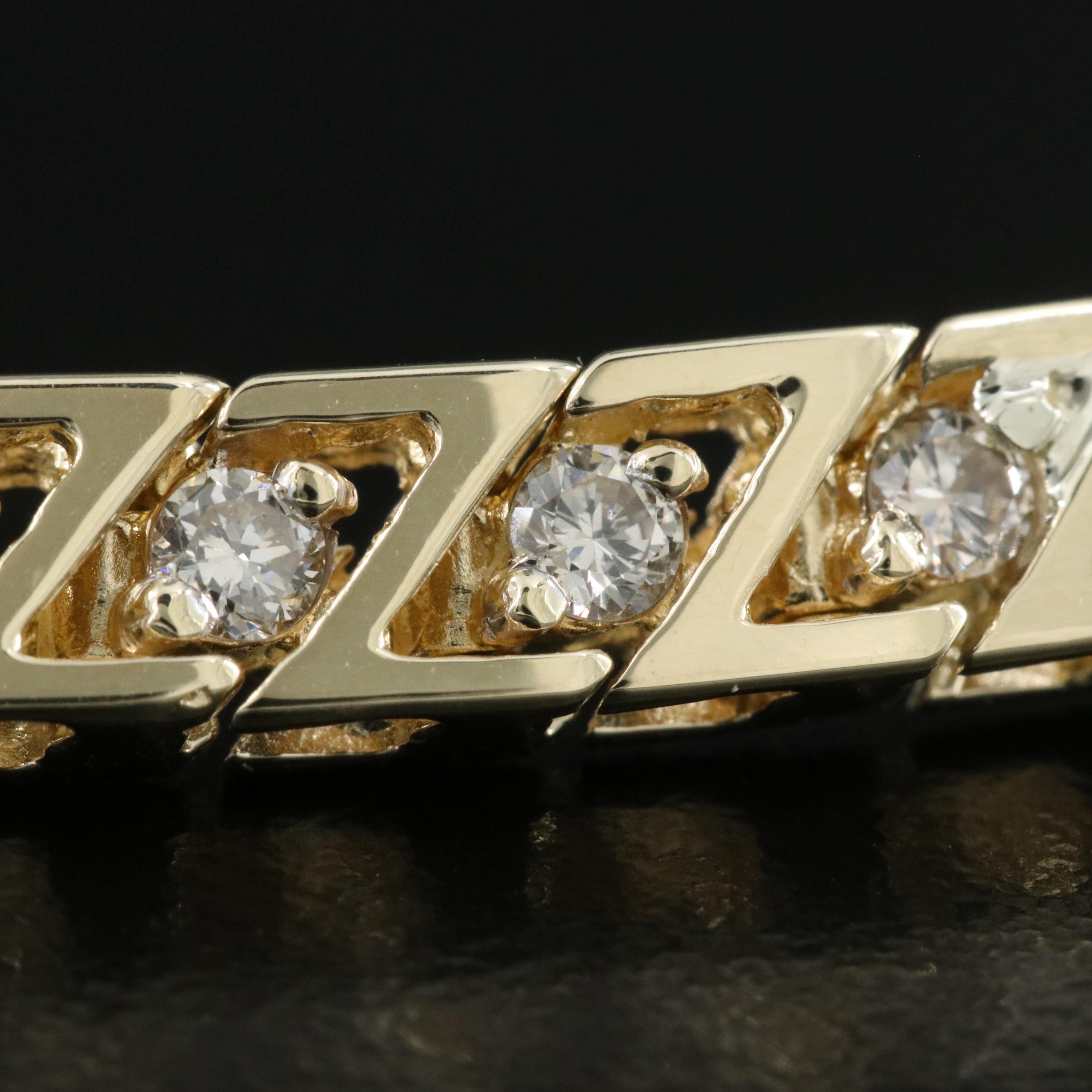 14K 2.08 CTW Diamond Line Bracelet