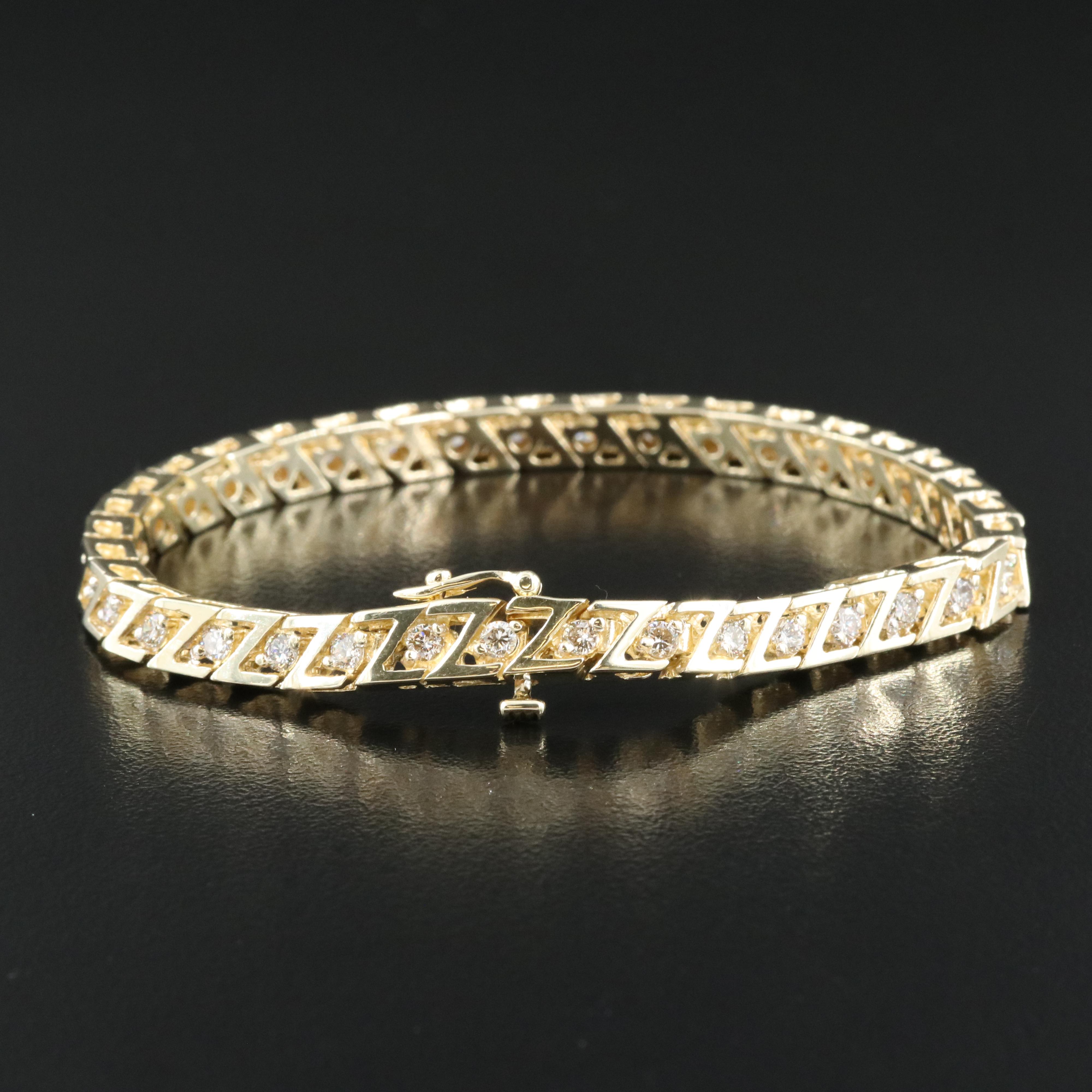 14K 2.08 CTW Diamond Line Bracelet