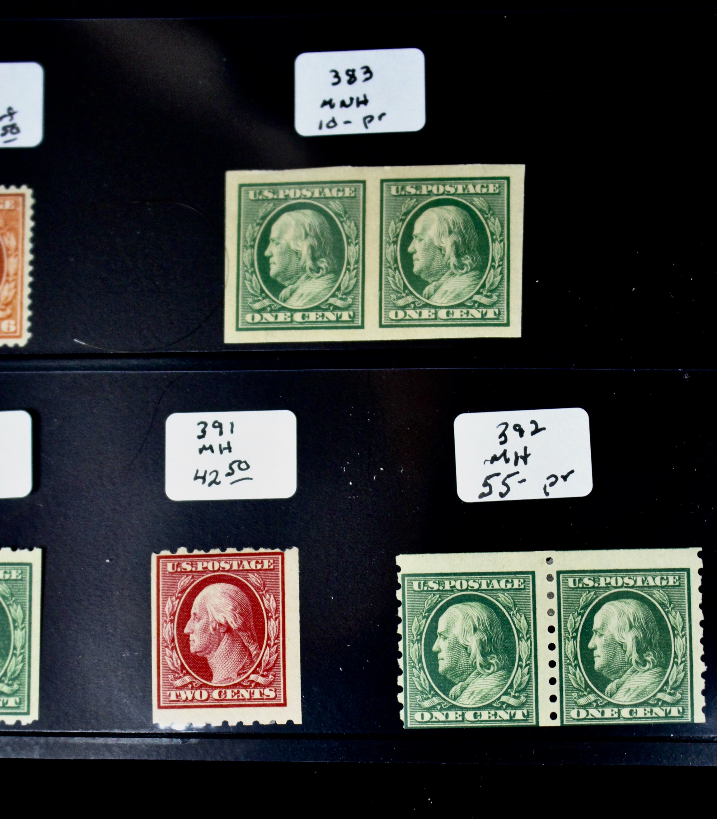 Twenty-Four Mint and MNH U.S. Postage Stamps