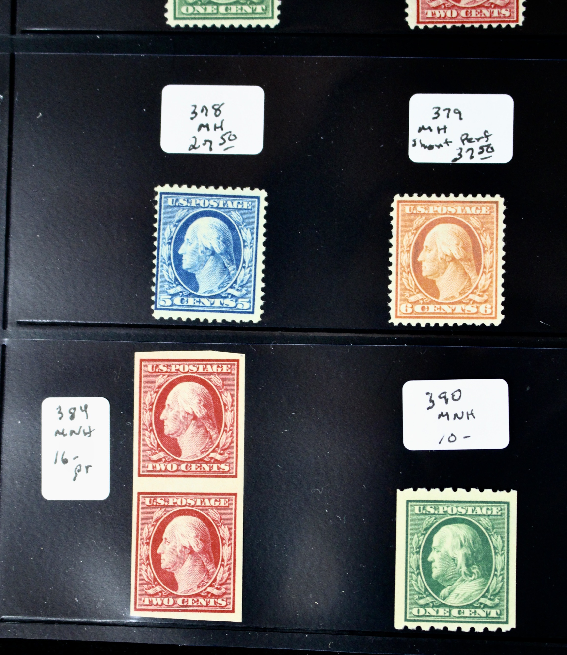 Twenty-Four Mint and MNH U.S. Postage Stamps
