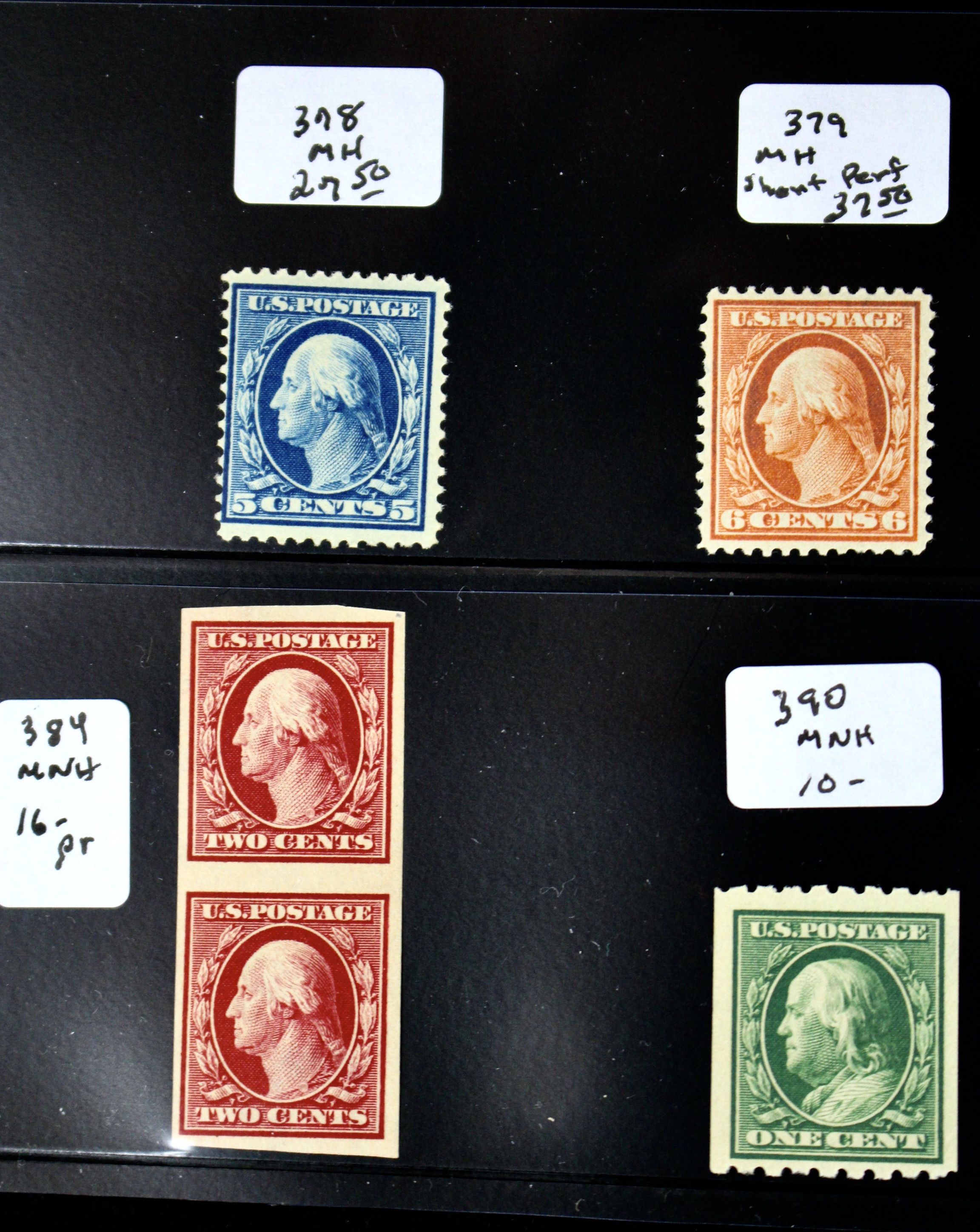 Twenty-Four Mint and MNH U.S. Postage Stamps