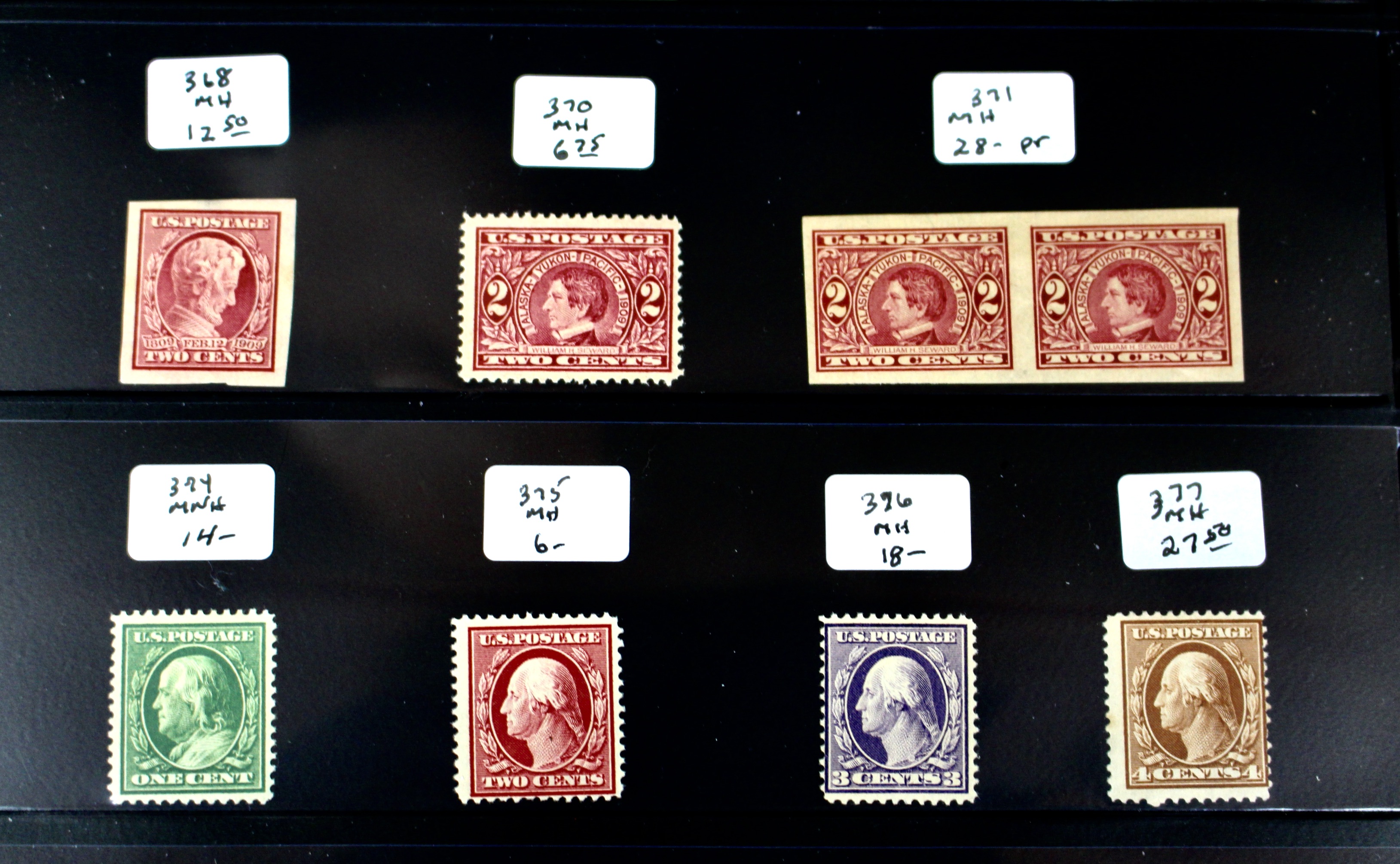 Twenty-Four Mint and MNH U.S. Postage Stamps