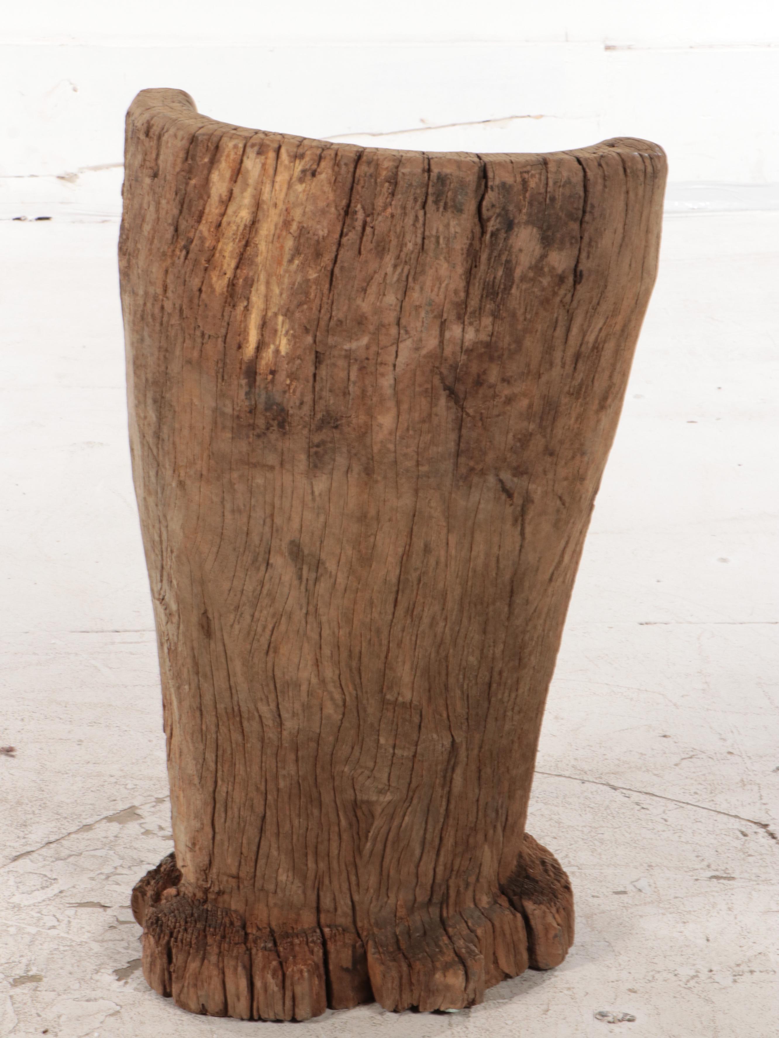 Hinggan (China) Carved Log Chair