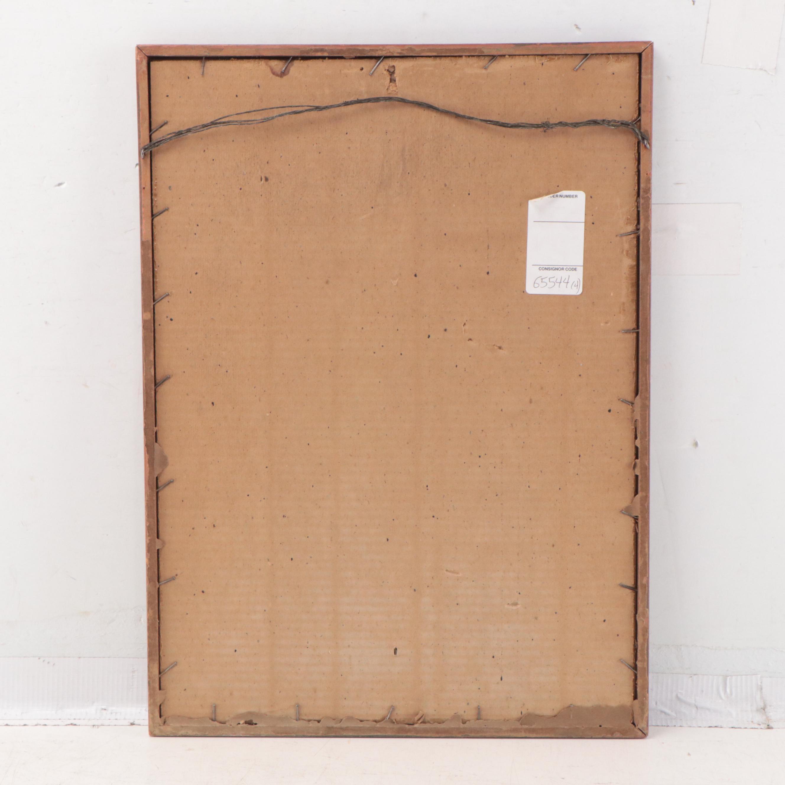 Utagawa Kuniyoshi Woodblock of Kabuki Actors, Circa 1835