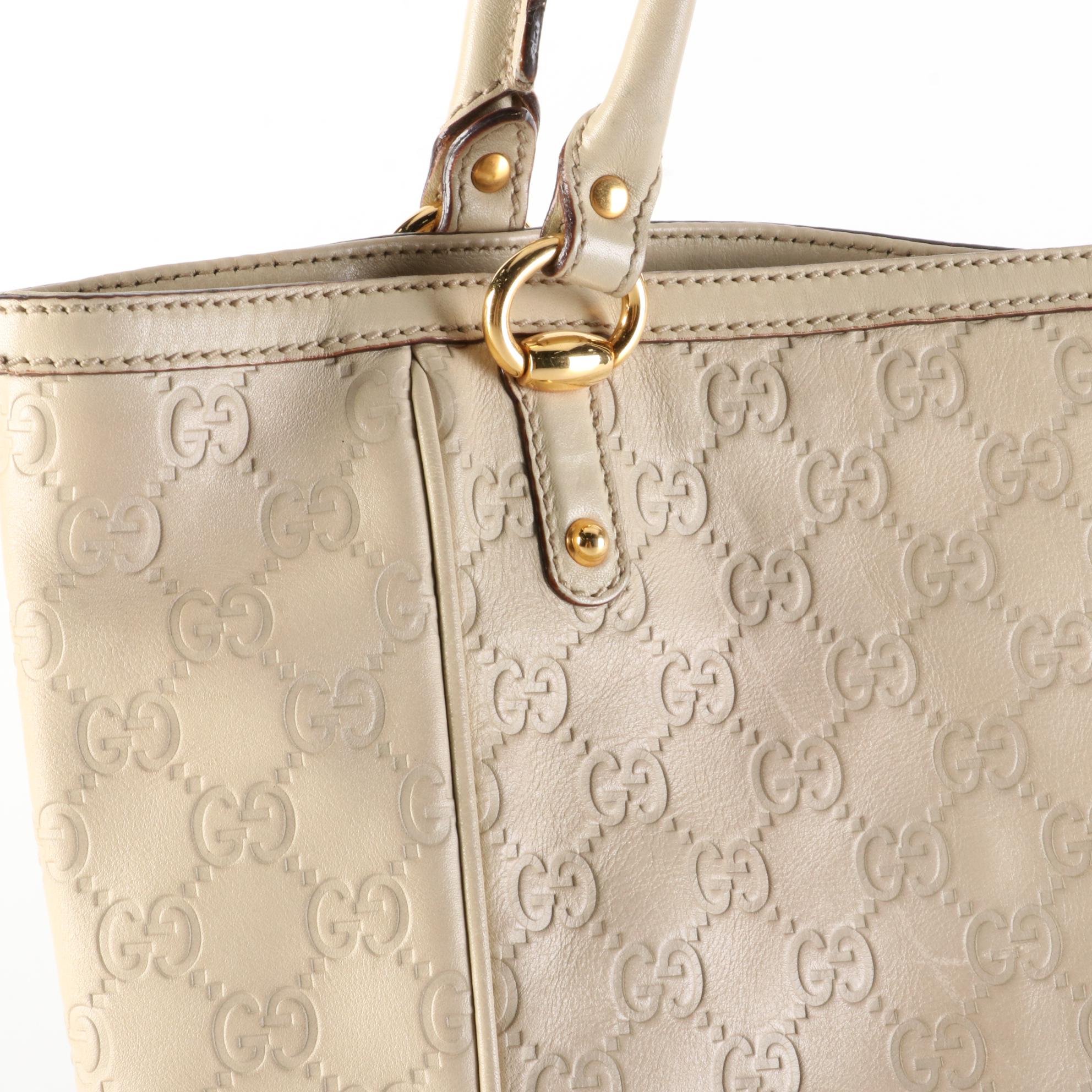 Gucci Abbey D-Ring Tote Bag in Guccissima Leather