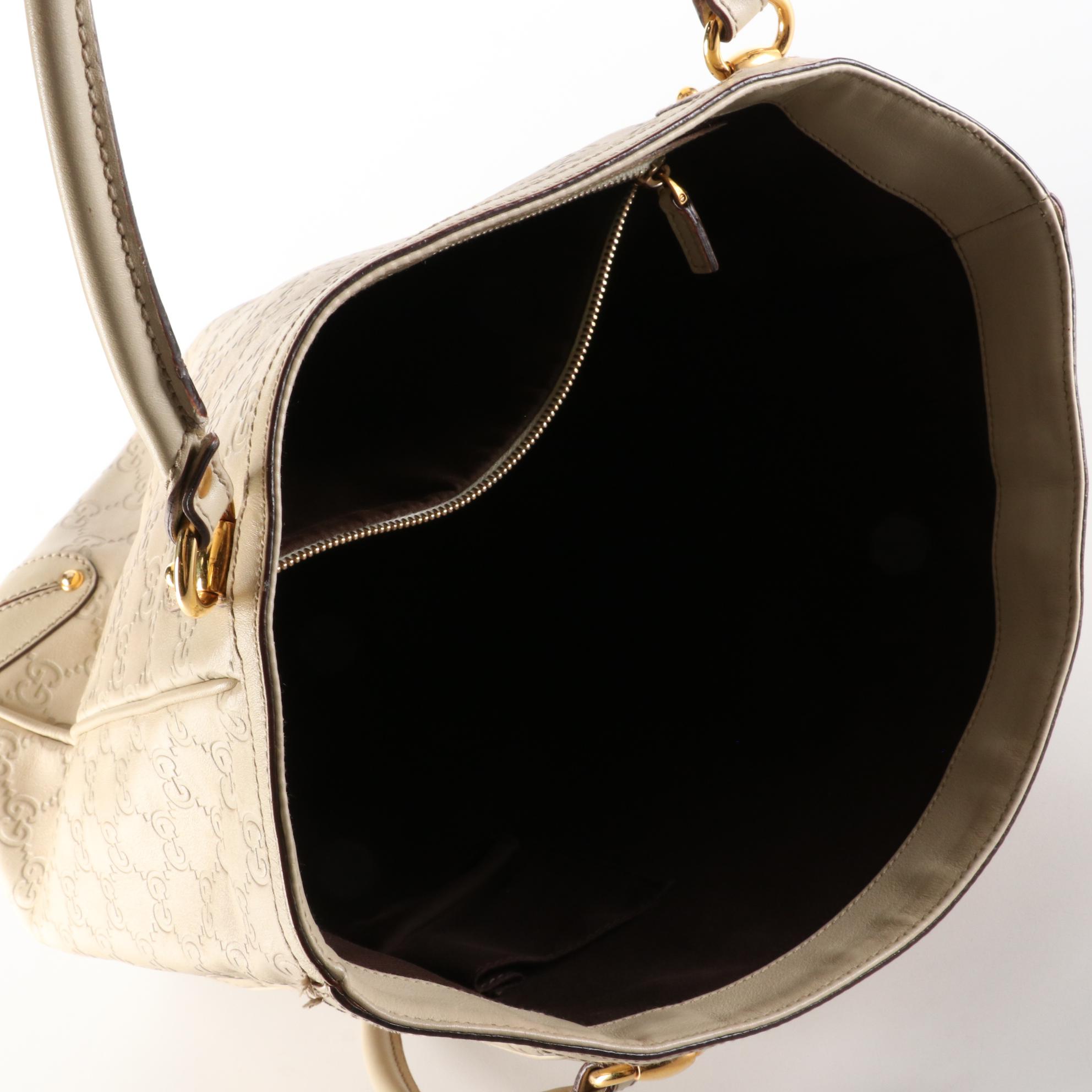 Gucci Abbey D-Ring Tote Bag in Guccissima Leather